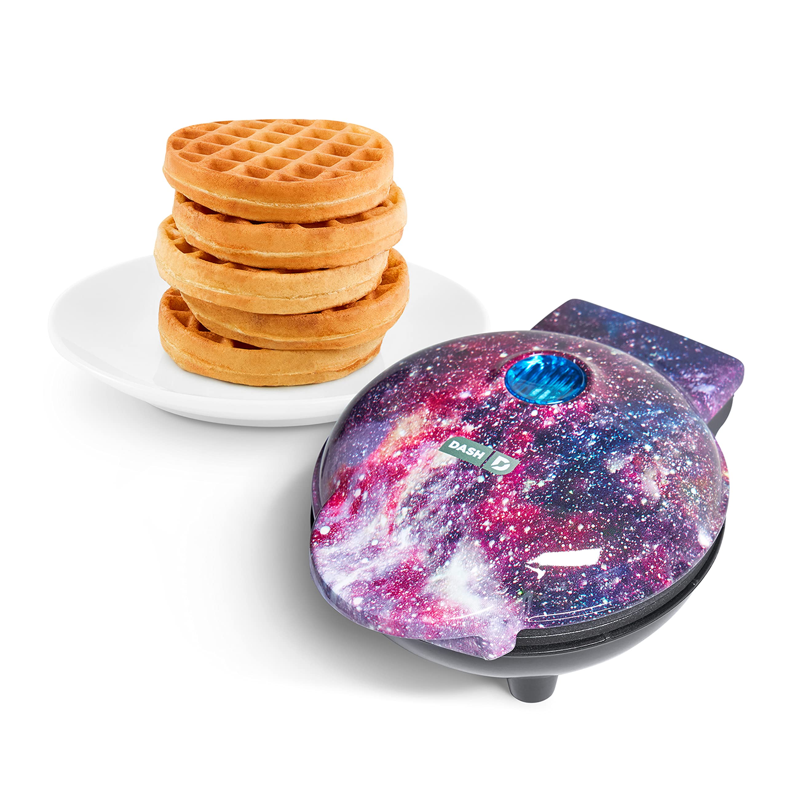 Dash Mini Waffle Maker (Galaxy Print, Purple)