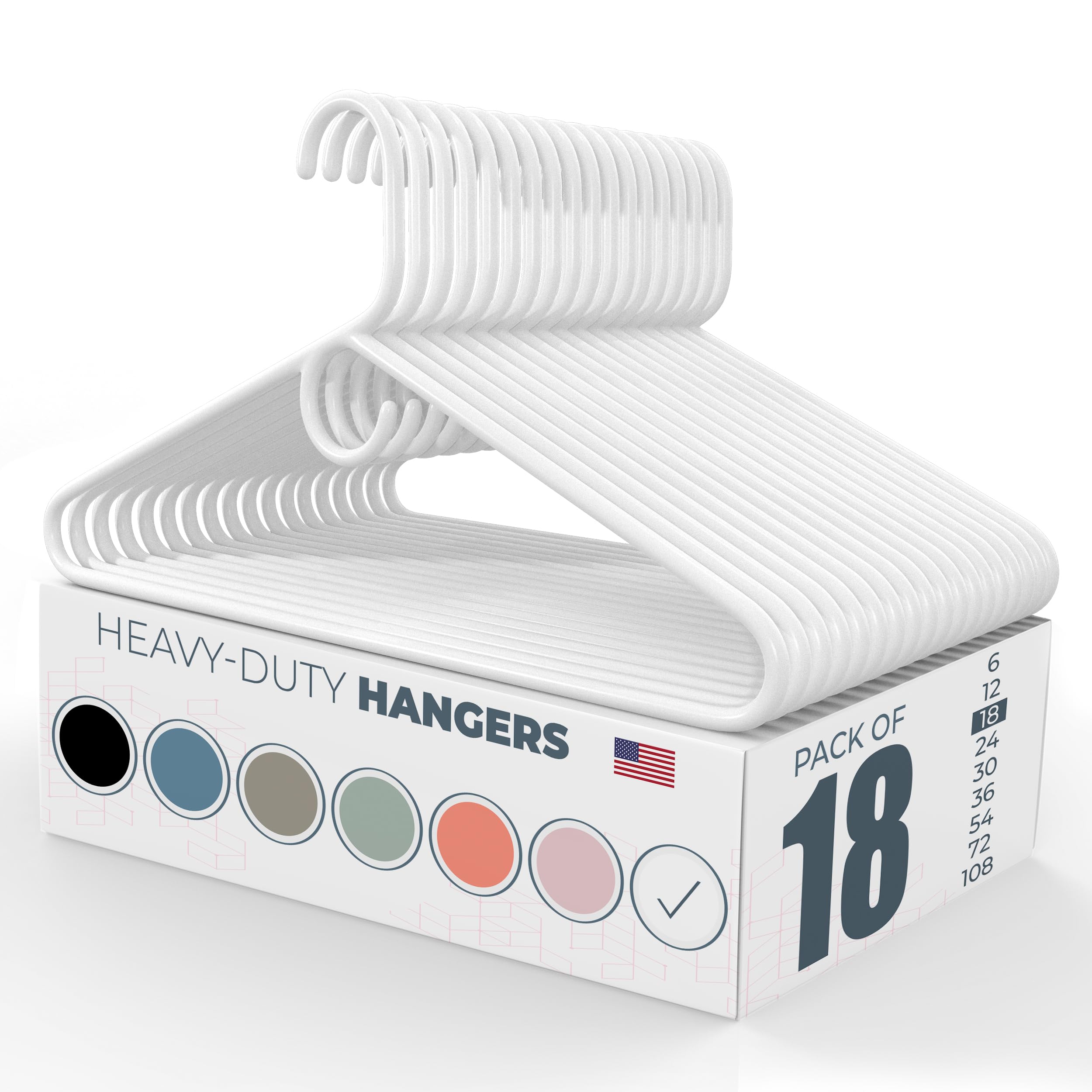 Neaties Heavy Duty Clothes Hangers 18 Pack