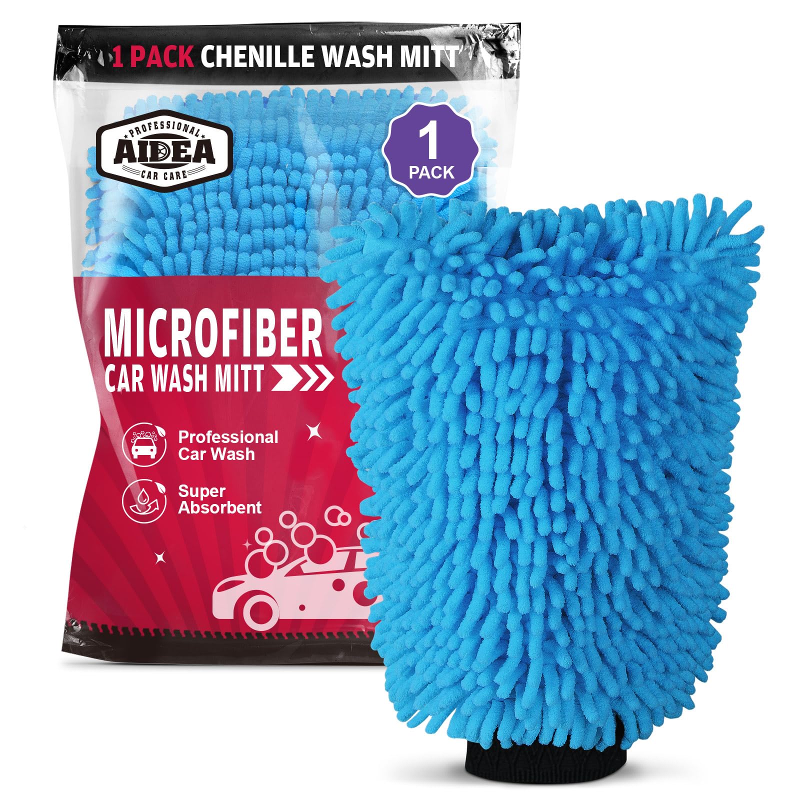 AIDEA Chenille Microfiber Wash Mitt