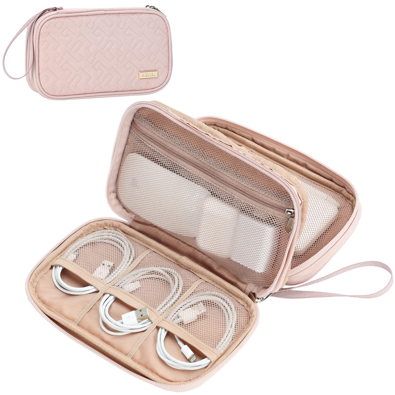 NISHEL Dual-Layer Cord Organizer