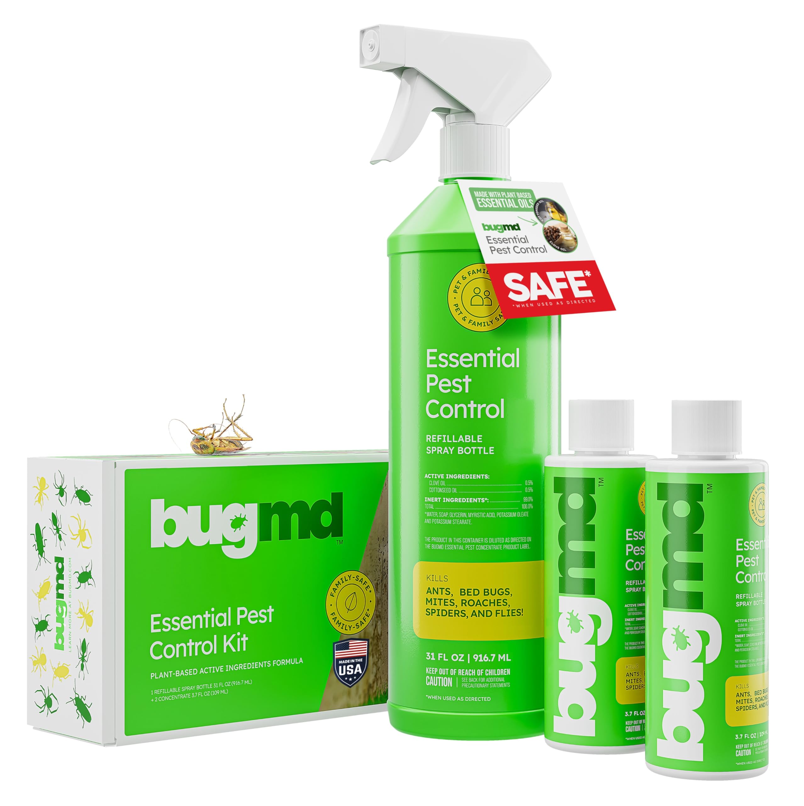 BugMD Ant Killer & Bug Spray — Plant-Powered Concentrate Starter Kit