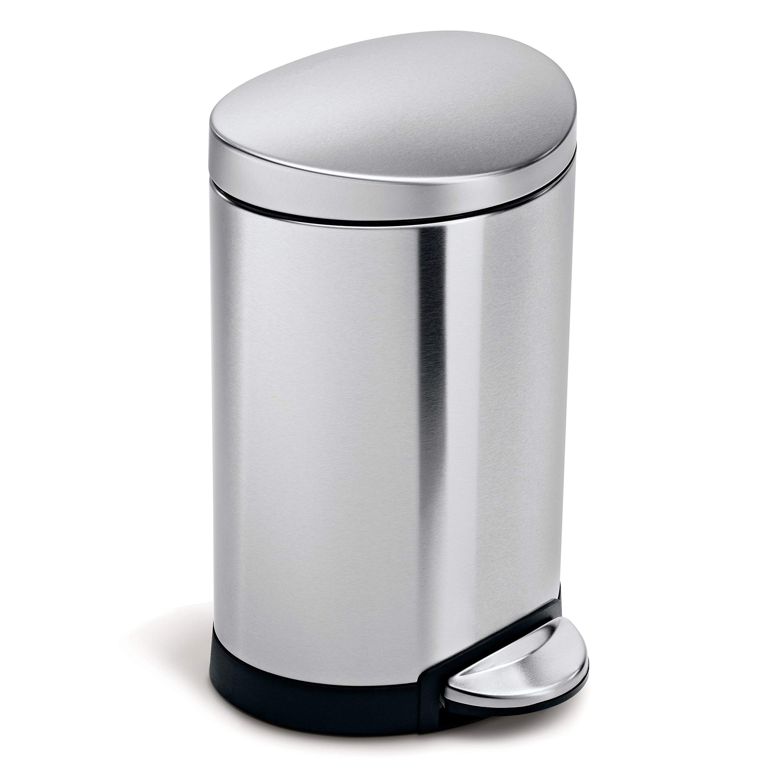 simplehuman 6L Semi-Round Step Can