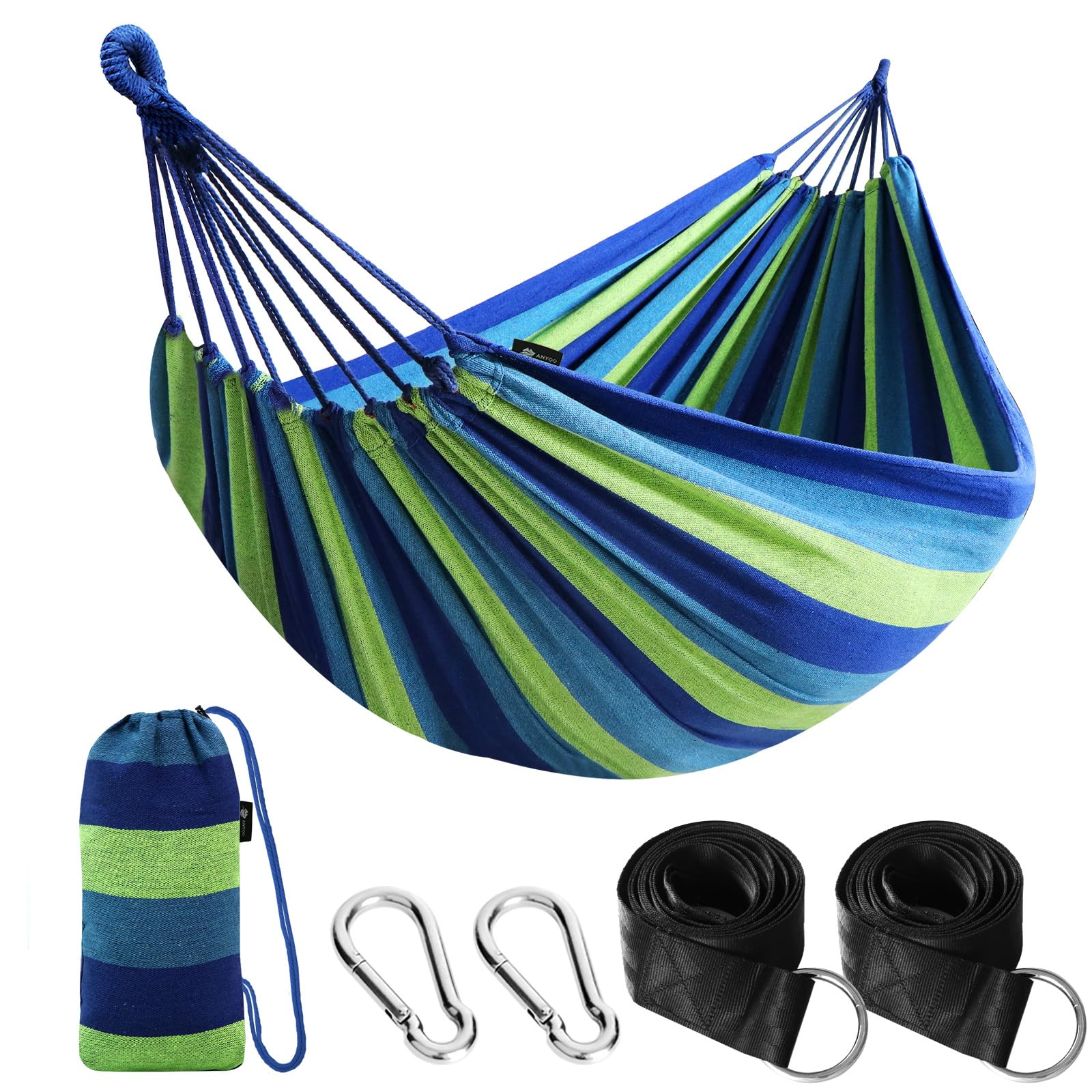ANYOO Cotton Anti-Rollover Hammock