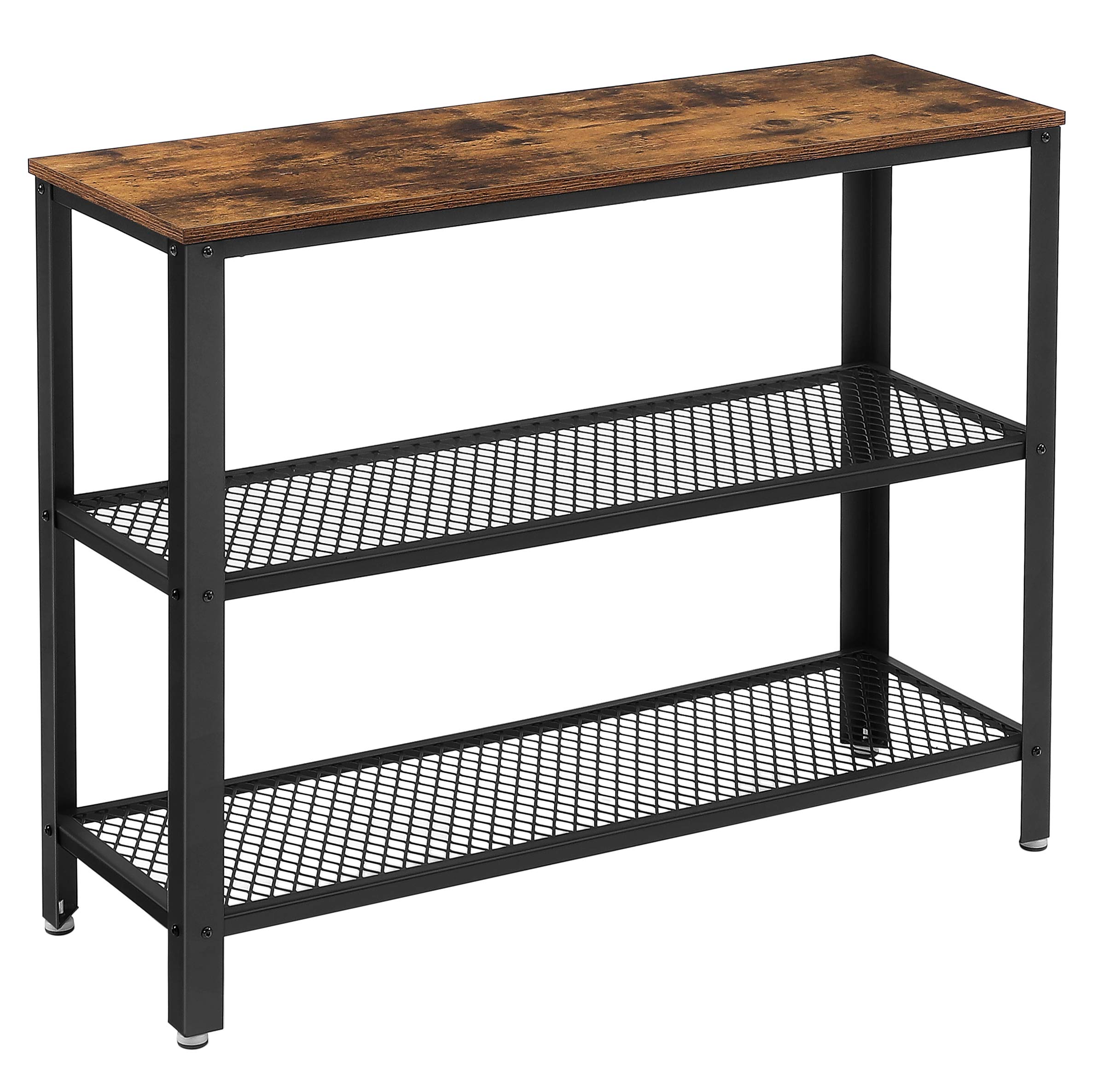 VASAGLE 40" Industrial Console Table (3-Tier)