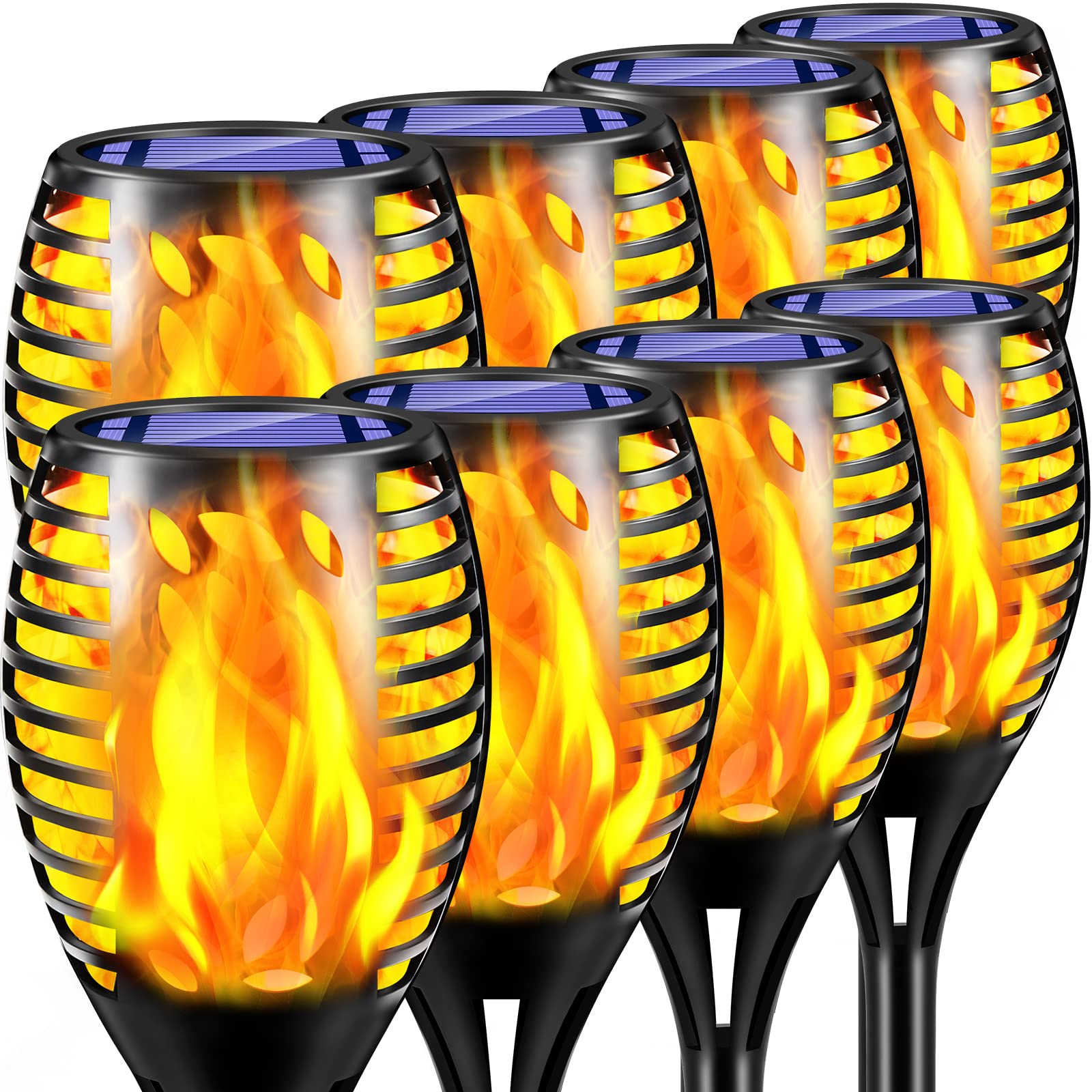 TomCare Flickering Flame Torch Lights — 8 Pack