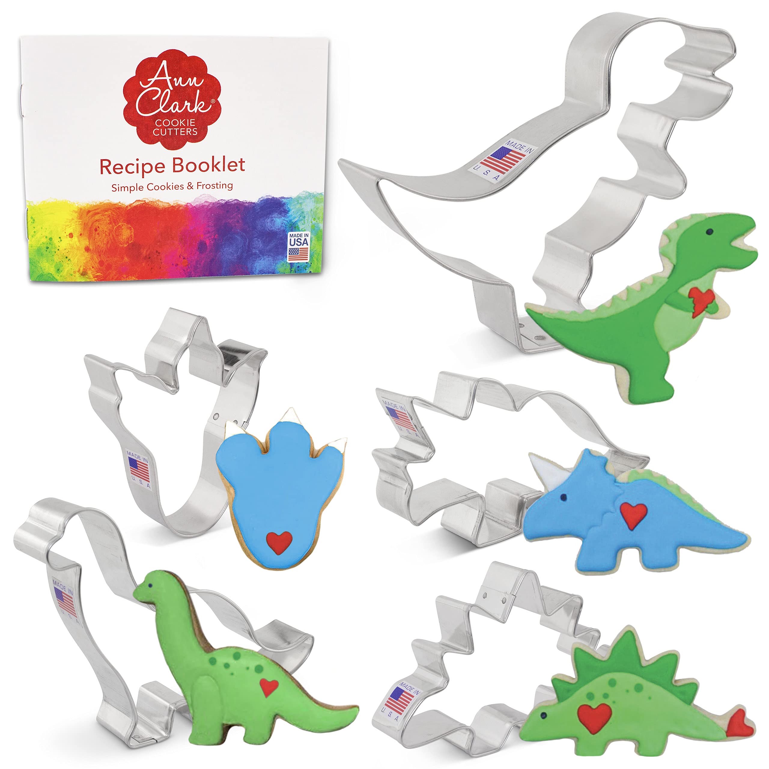 Ann Clark Dinosaur Cookie Cutters (5-Pack)