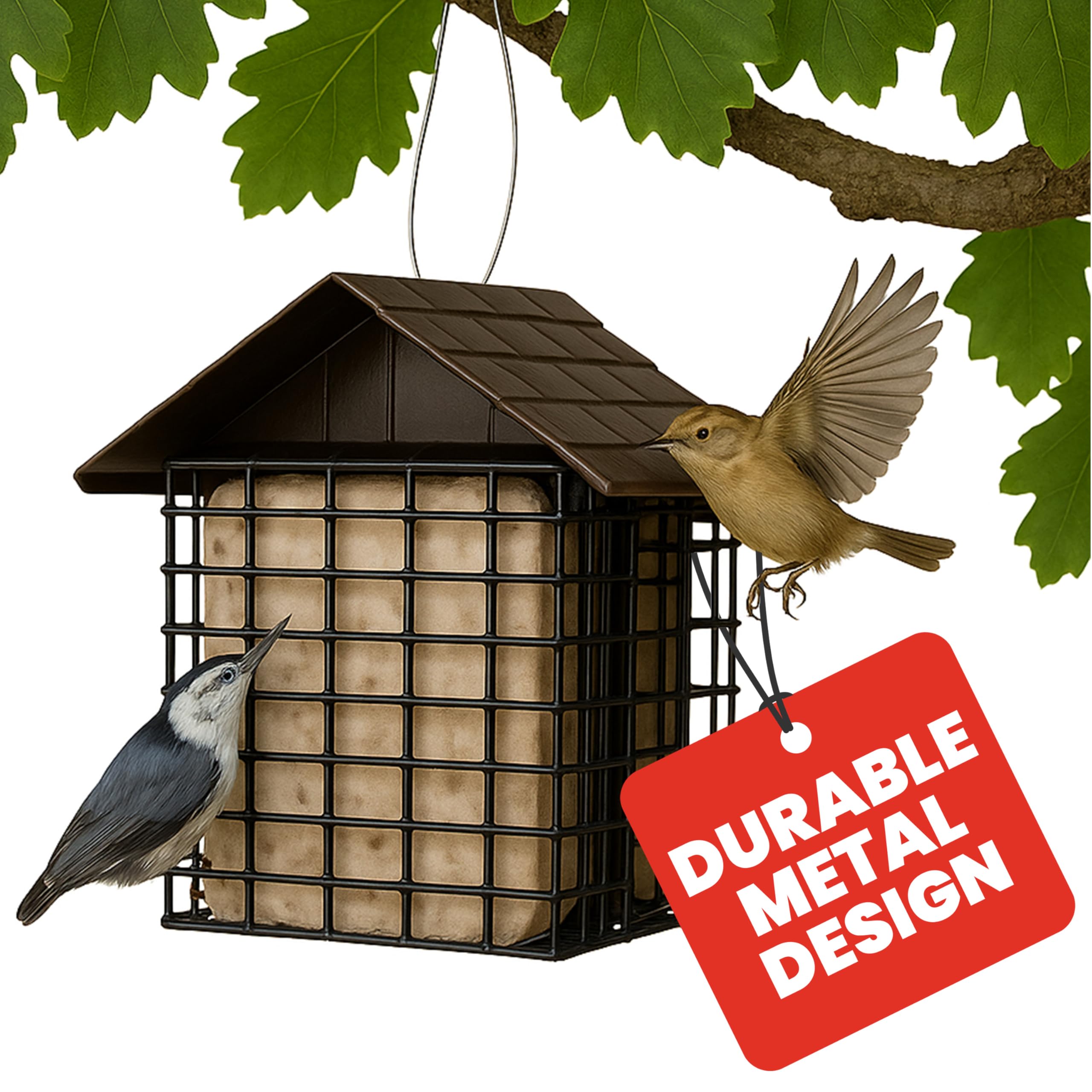 More Birds Double Suet Feeder with Weather Guard