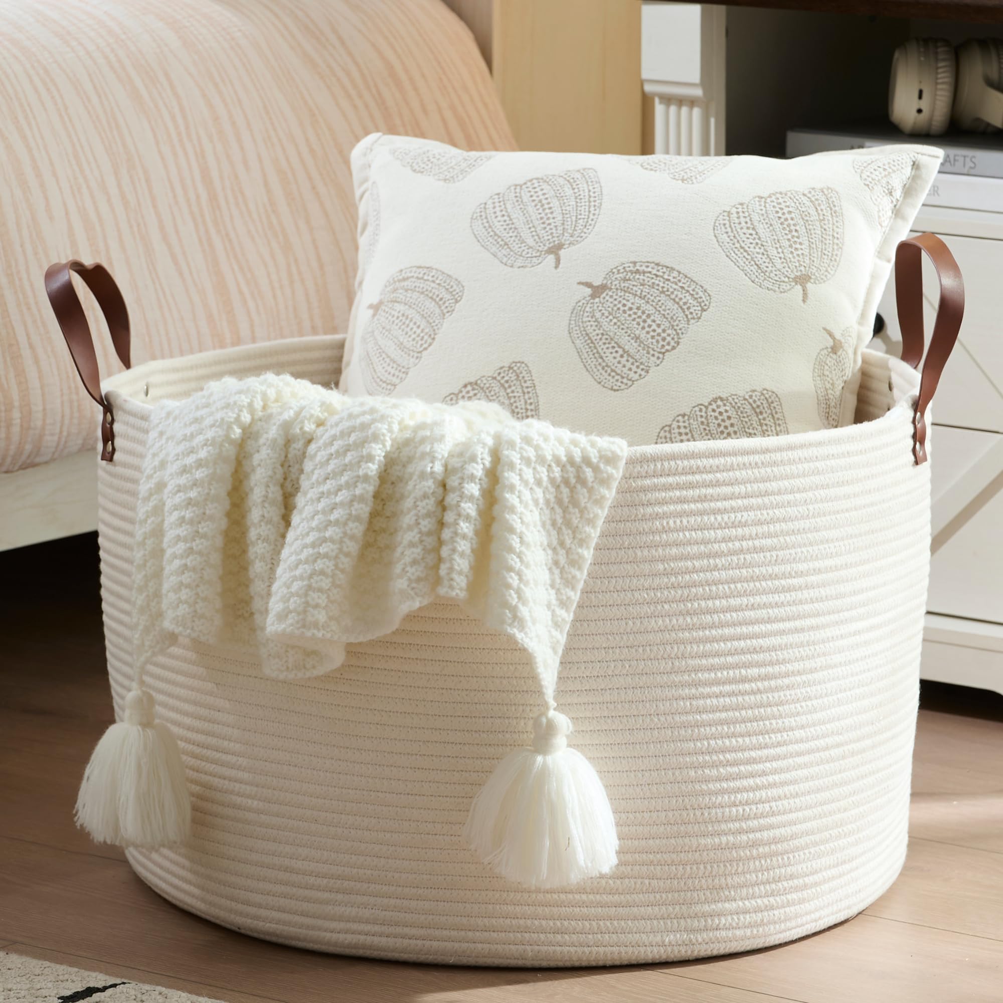 Luxury Little Cotton Rope Nursery Basket