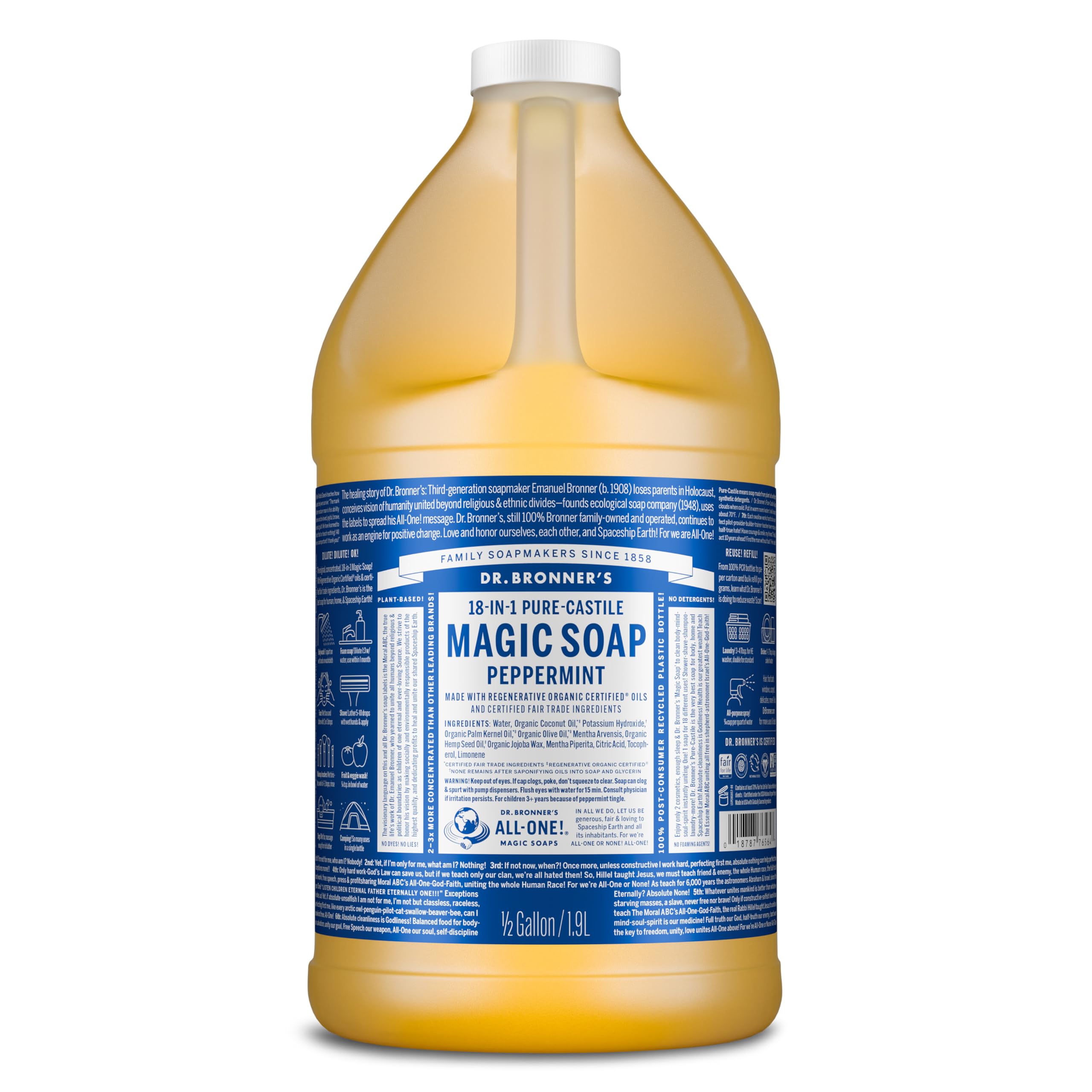 Dr. Bronner's Pure-Castile Liquid Soap — Peppermint