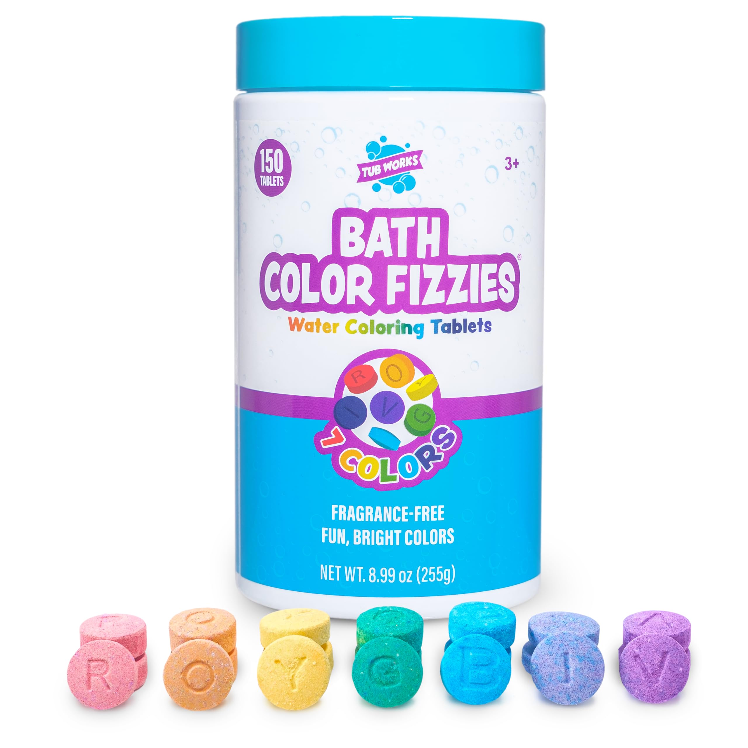 Tub Works Bath Color Fizzies (150 Count)