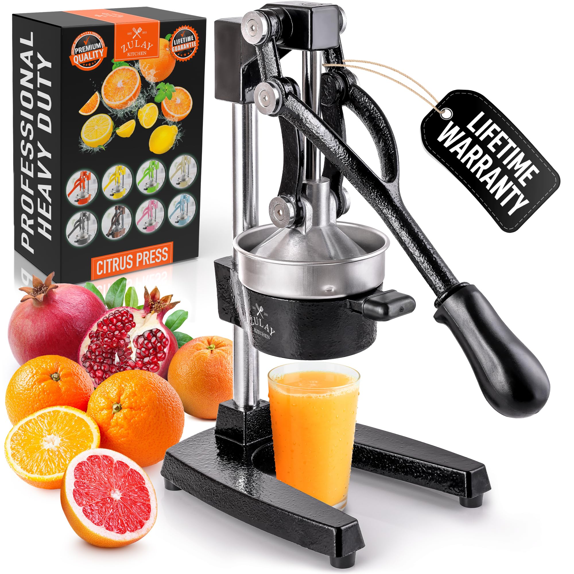 Zulay Cast Iron Manual Citrus Press