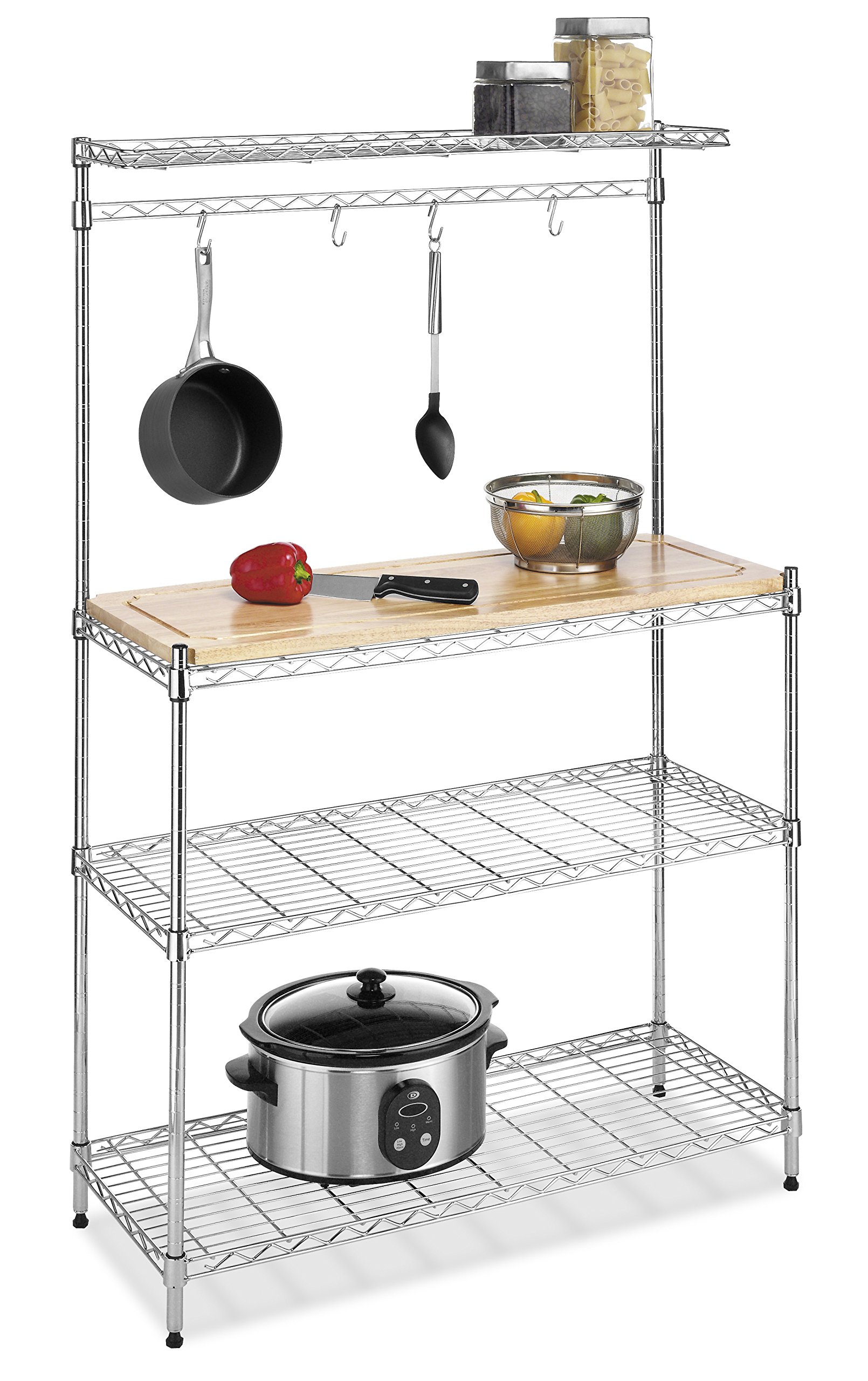 Whitmor Supreme Baker's Rack with Cutting Board Top