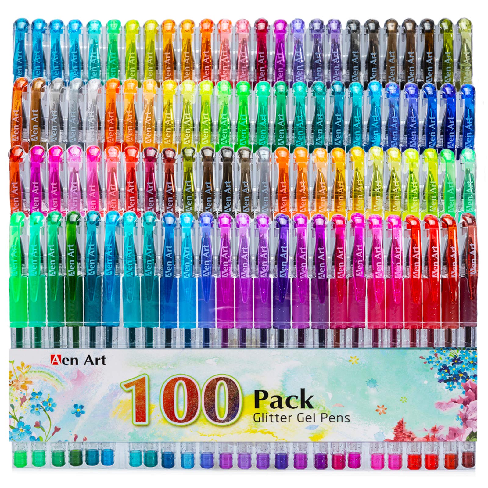 Aen Art Glitter Gel Pens (100 Colors)