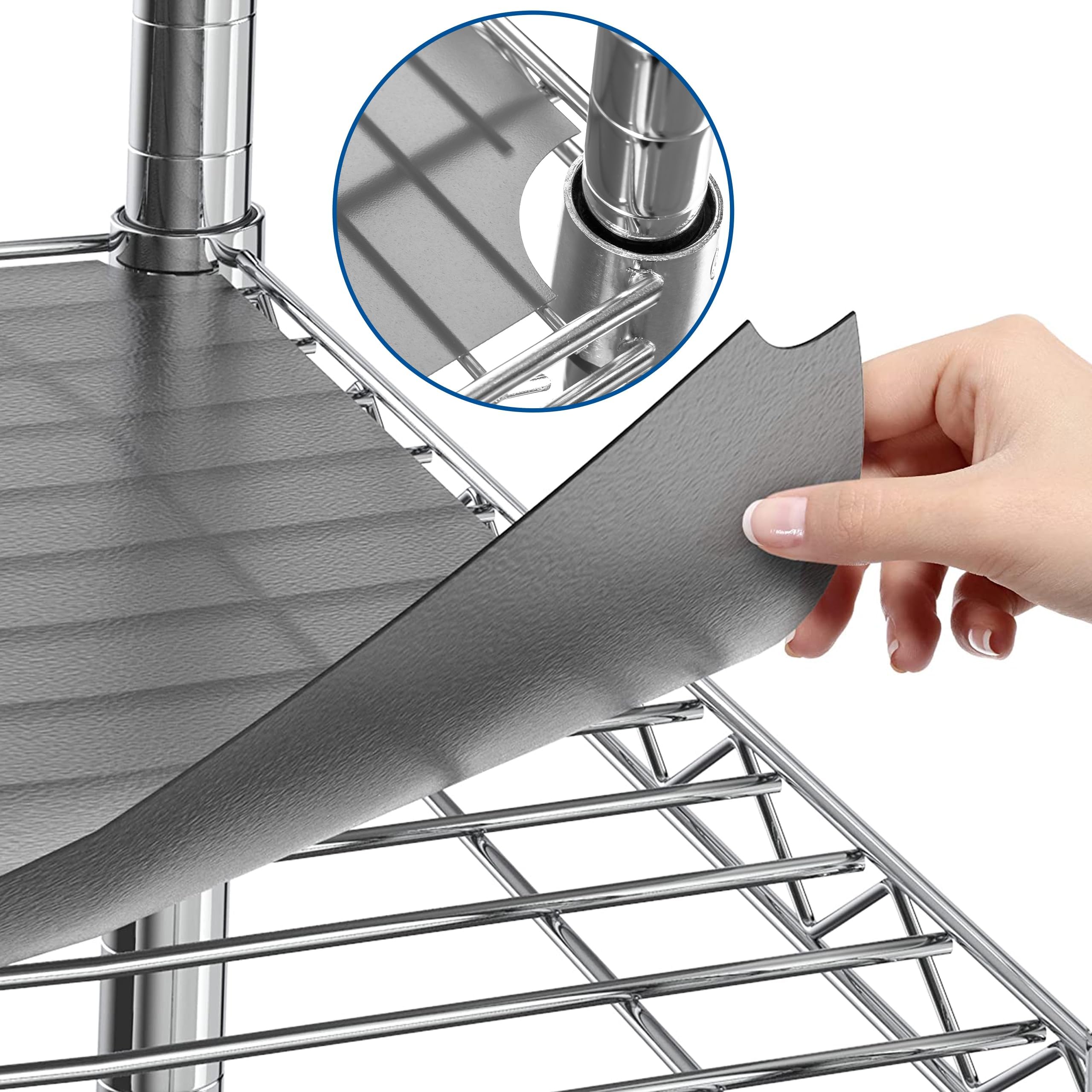 Sterling Shelf Liners — Graphite Wire Shelf Covers