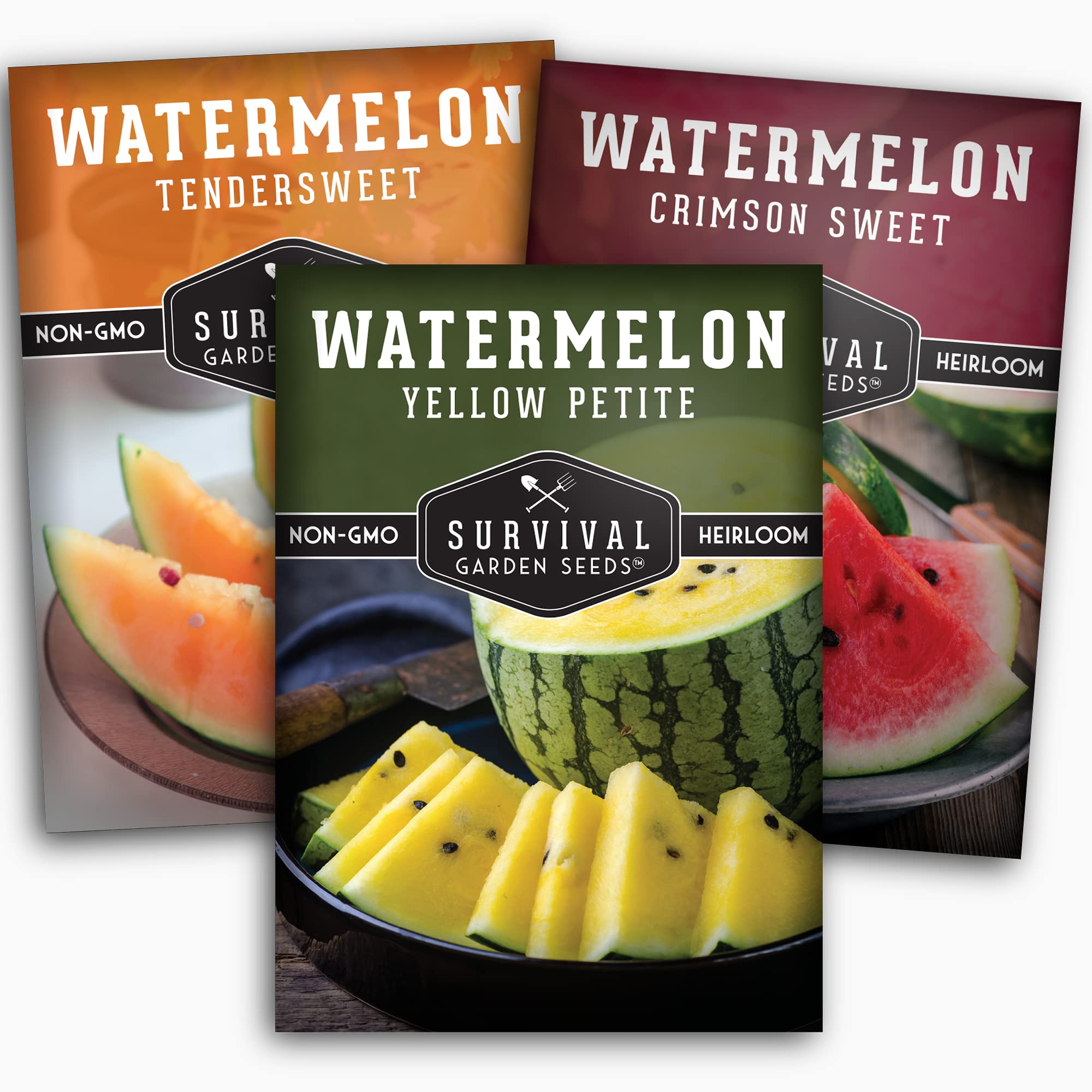 Survival Garden Tri-Color Watermelon Seeds