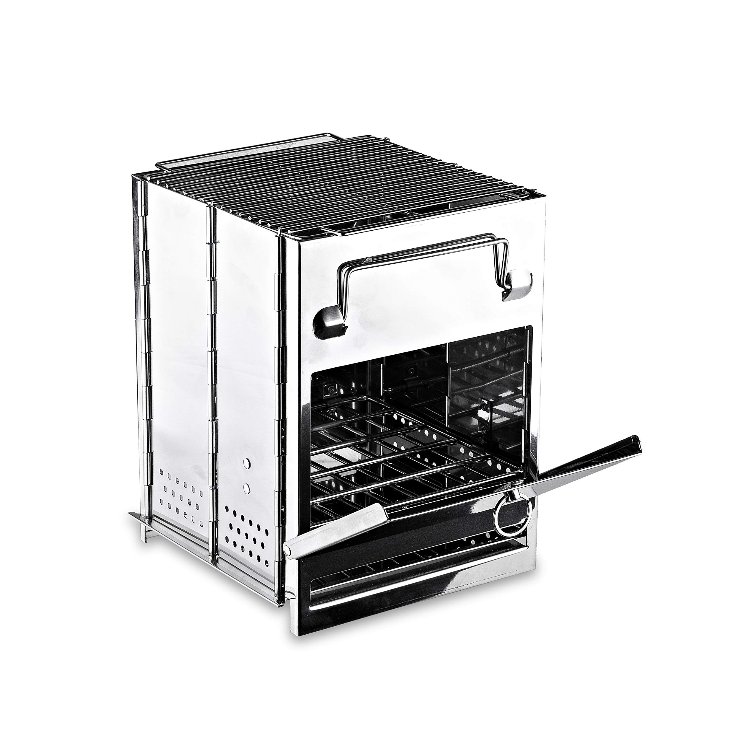 Zento Deals Folding Stainless Steel Stove