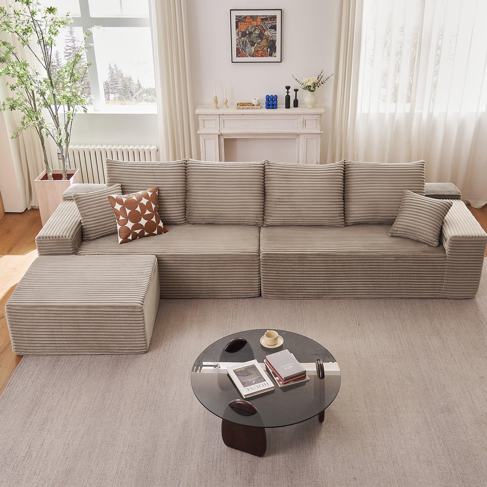 Cloud L-Shaped Modular Sectional (Corduroy)