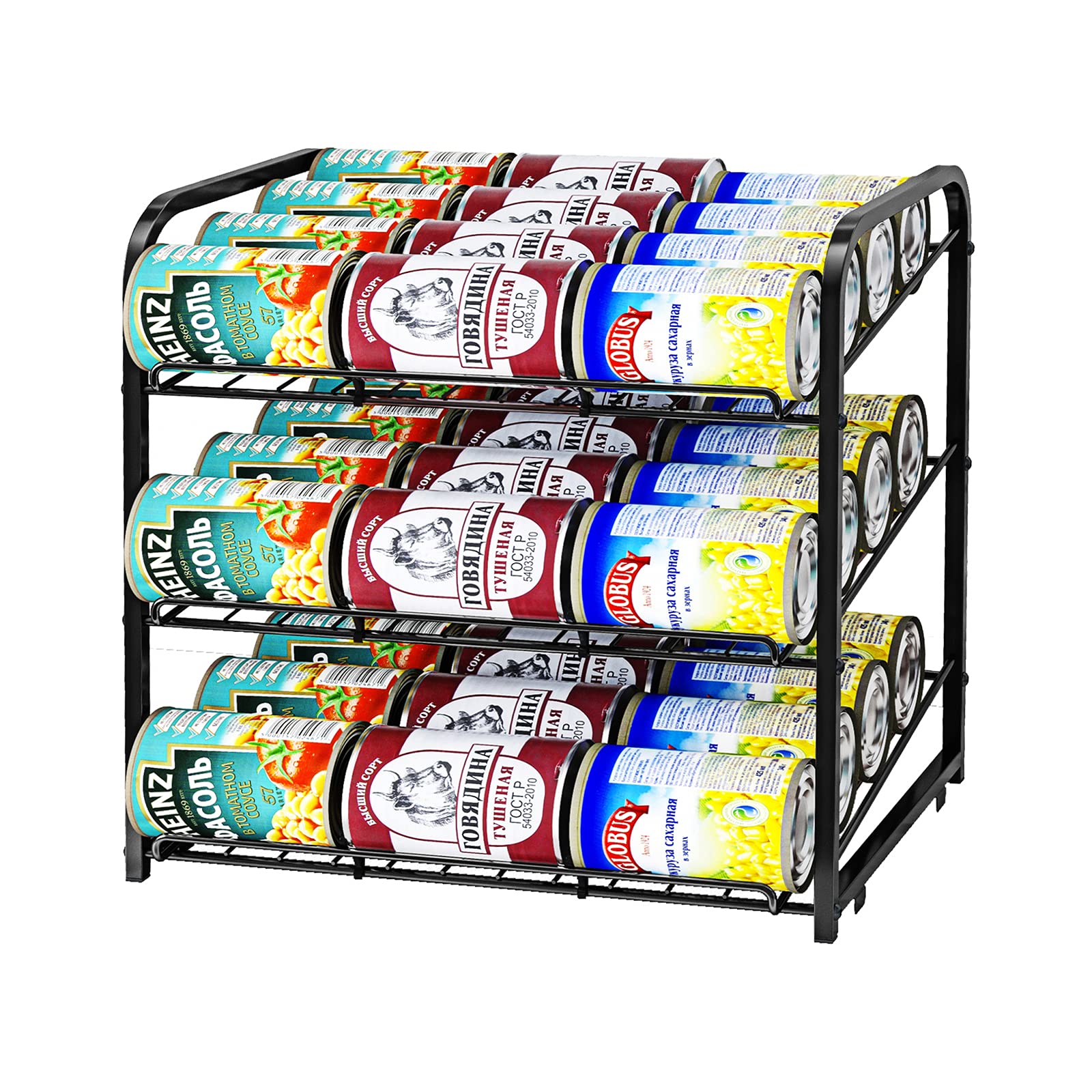 AIYAKA 3-Tier Metal Can Rack