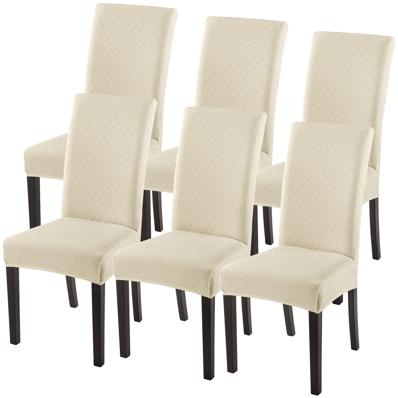 SearchI Jacquard Parsons Chair Slipcovers (6-pack)