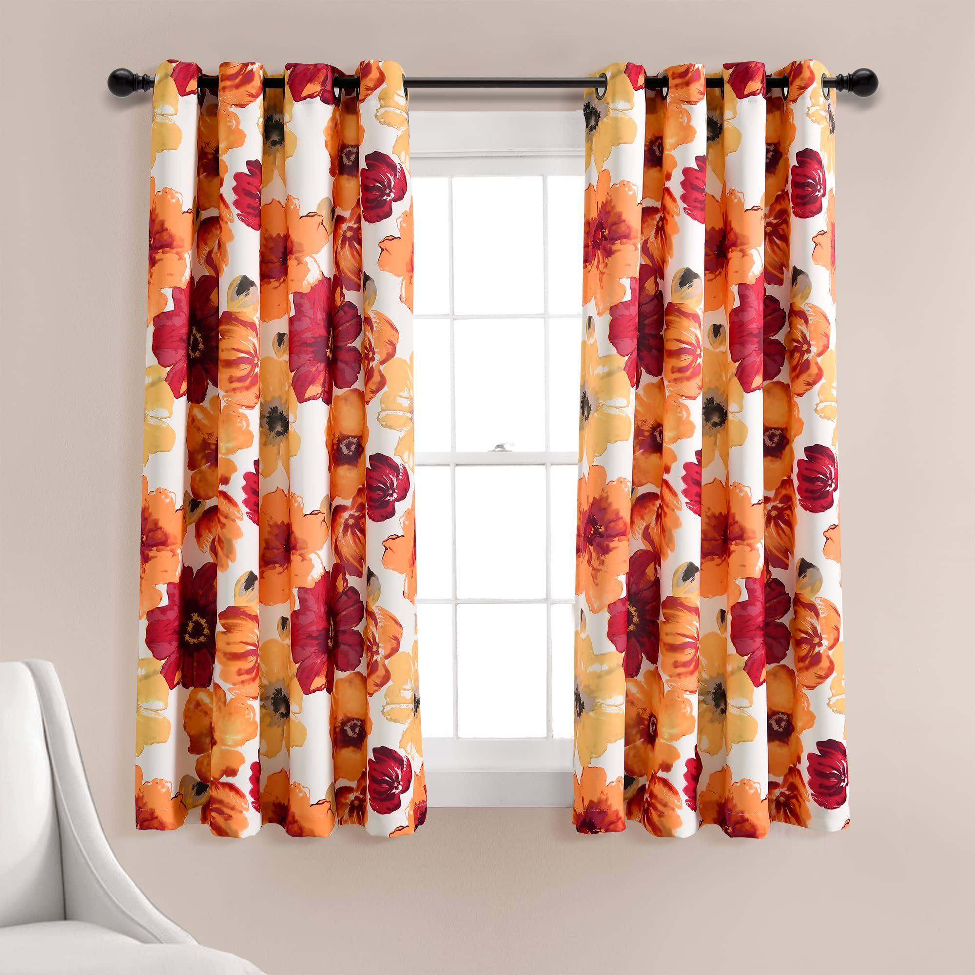 Lush Decor Leah Light Filtering Curtains