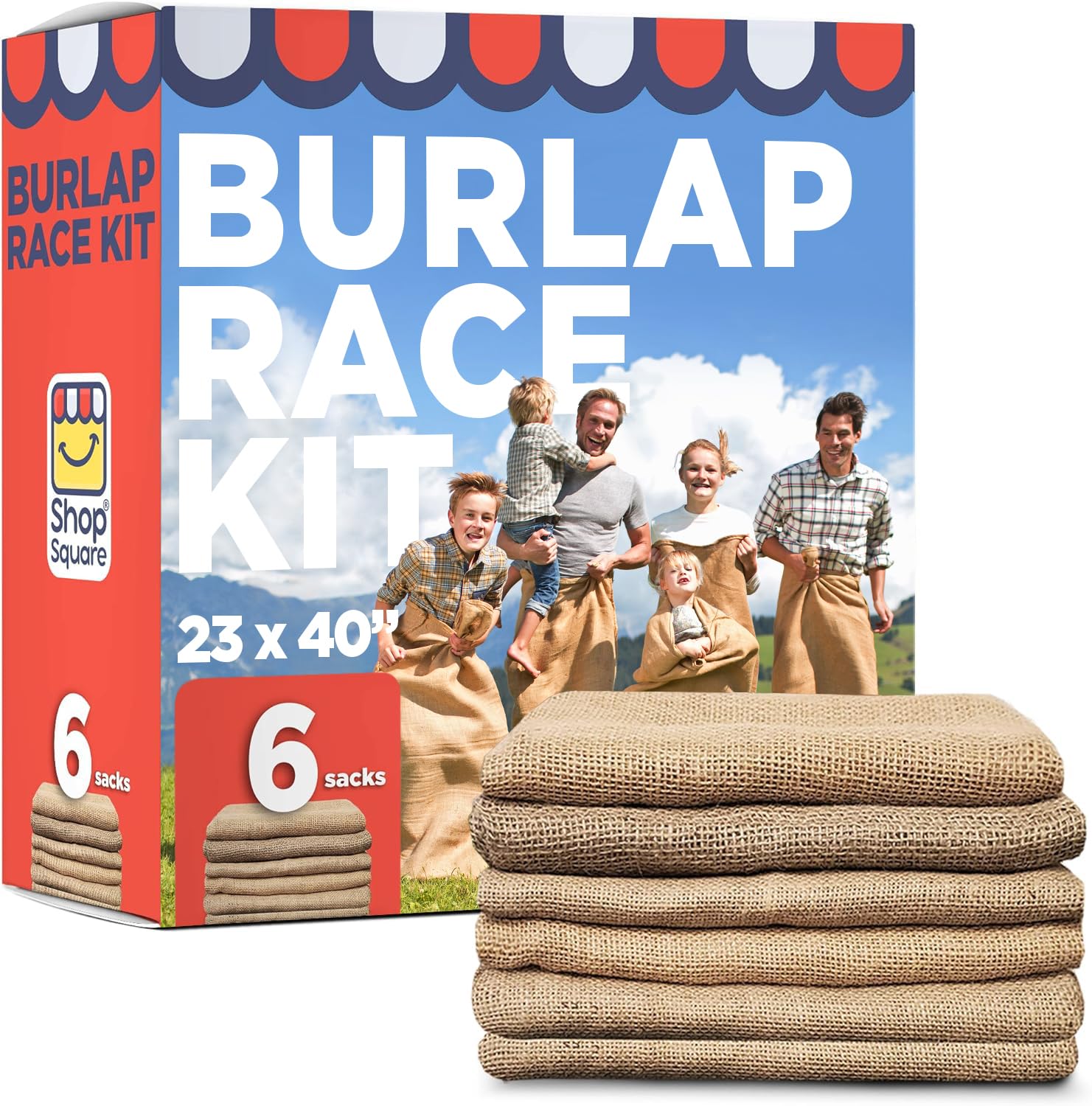 Shop Square Burlap Potato Sacks