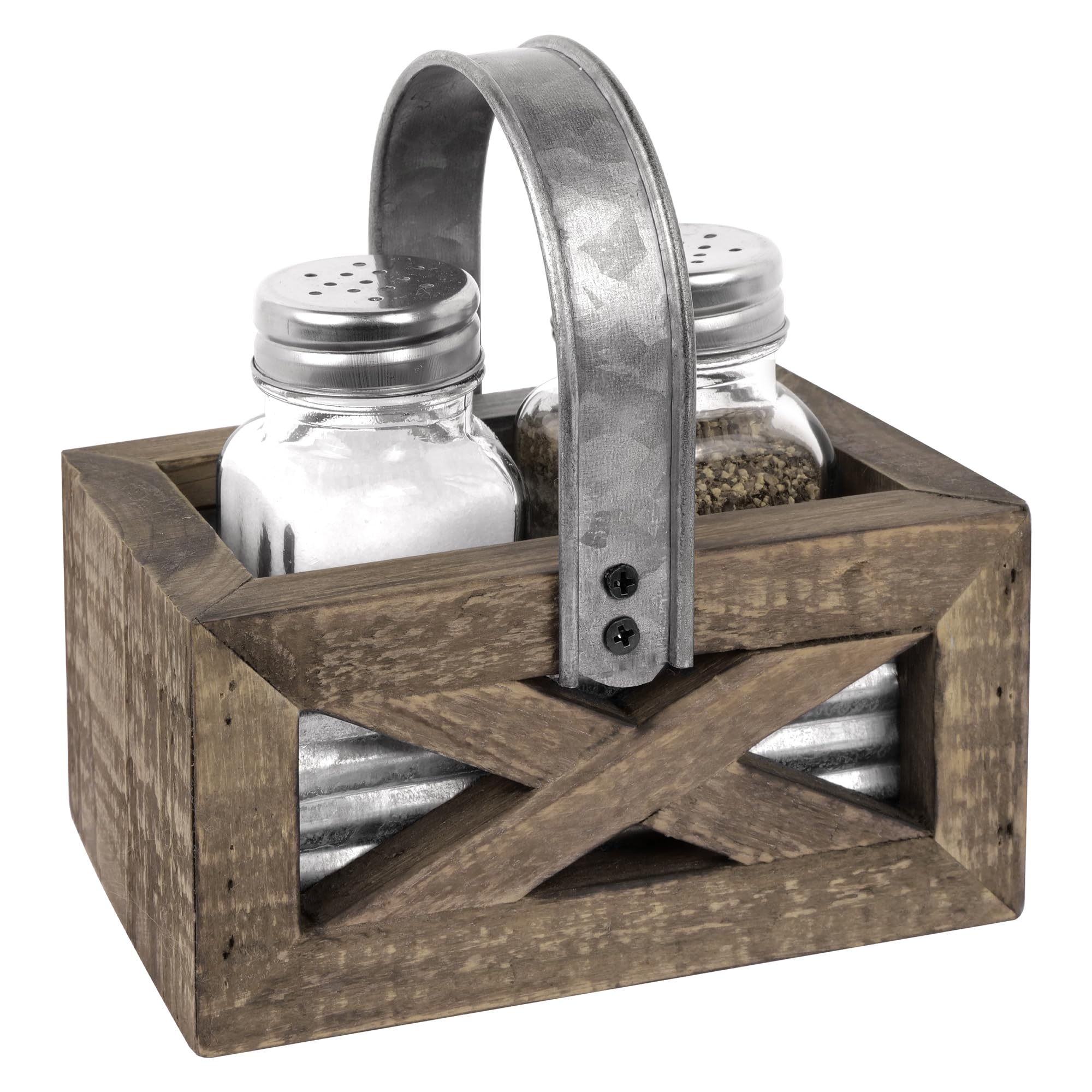 Autumn Alley Barn Door Shakers with Caddy