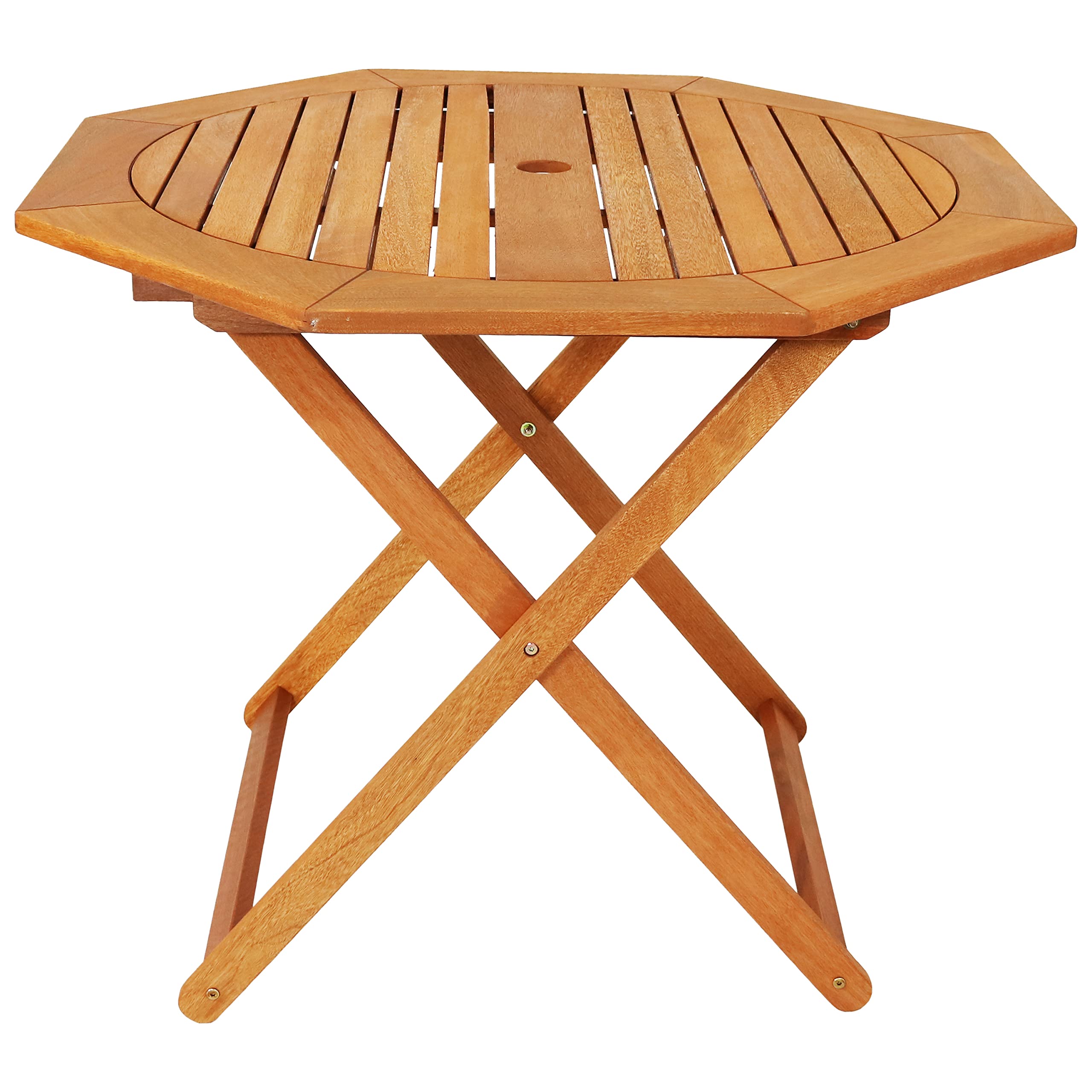 Sunnydaze Meranti Folding Octagon Table