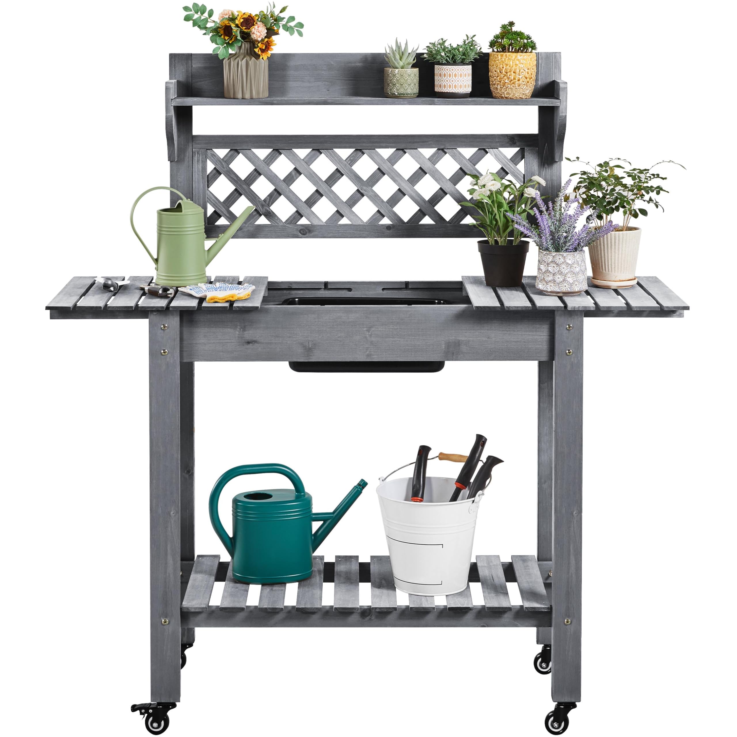 Yaheetech Rolling Potting Bench