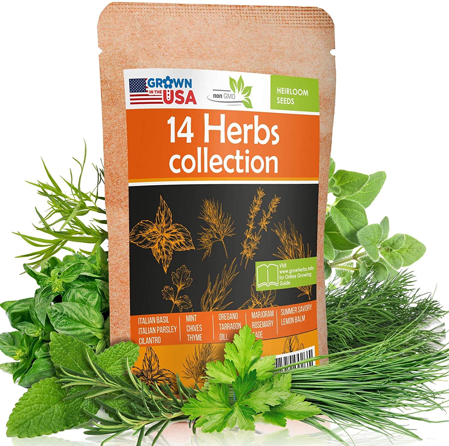 14-Pack Culinary Herb Seeds