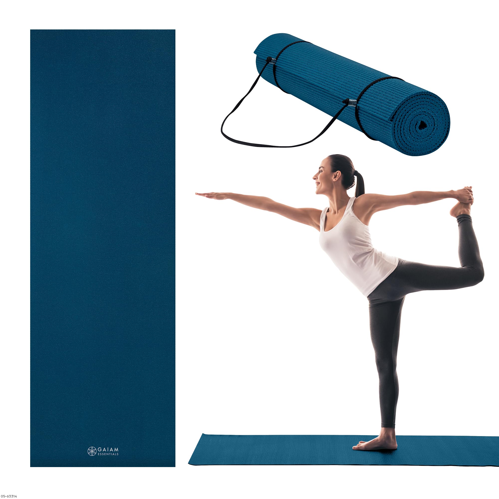 Gaiam Essentials 1/4" (6mm) — Classic Yoga & Pilates Mat