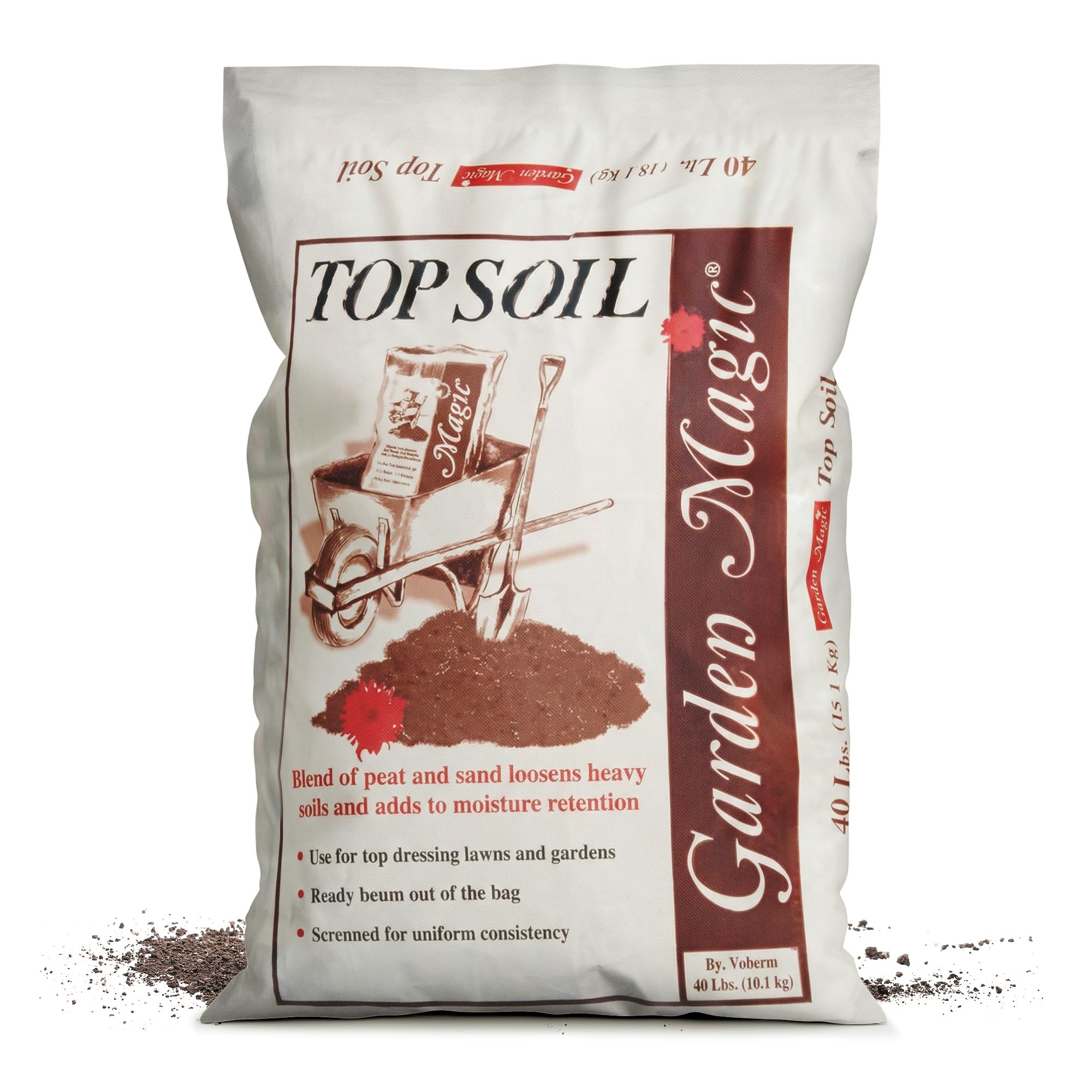 Michigan Peat 40 Pound Bag Garden Magic Organic Planting Potting Top Soil Blend Mix