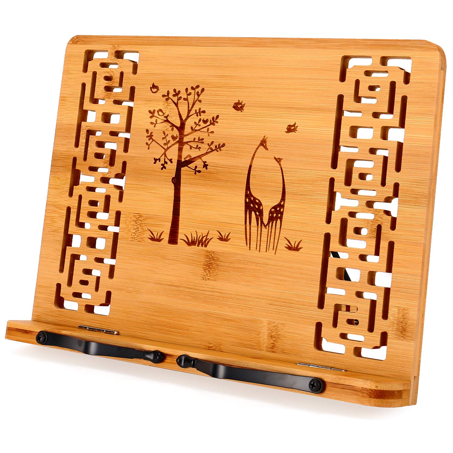 MEGREZ Bamboo Book Stand