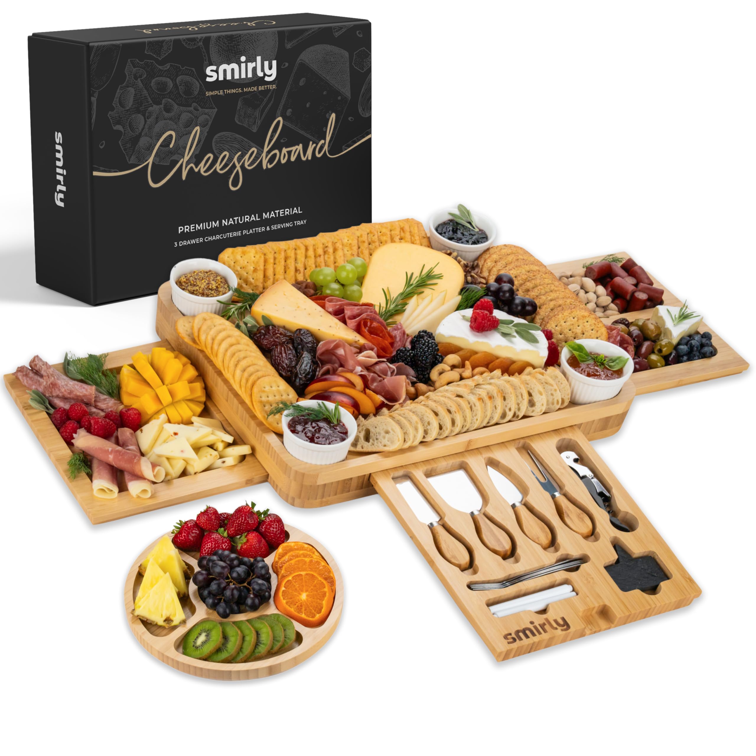 Smirly Large Charcuterie Board Set