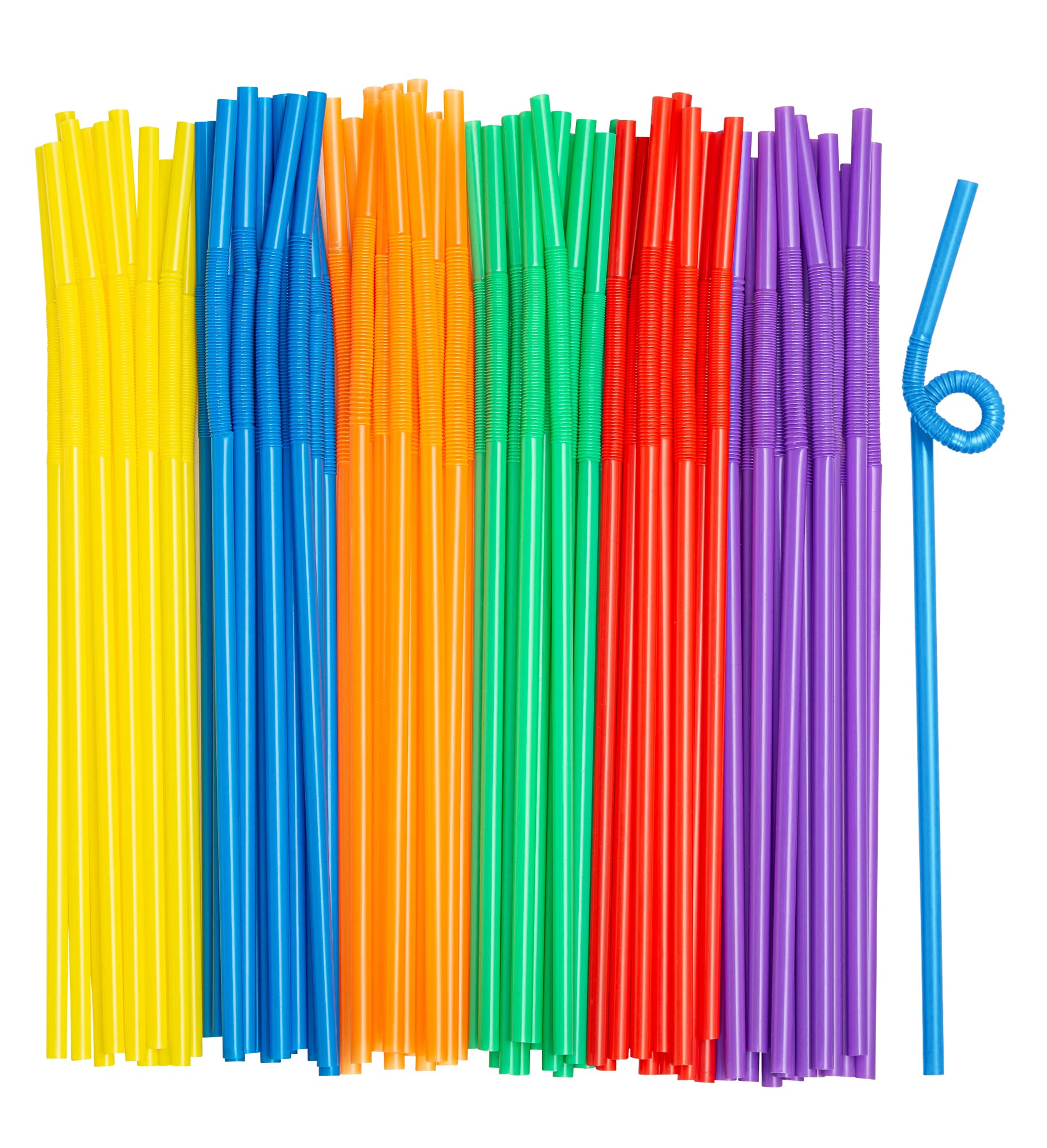 Comfy Package Long Flexible Straws (300-Pack)
