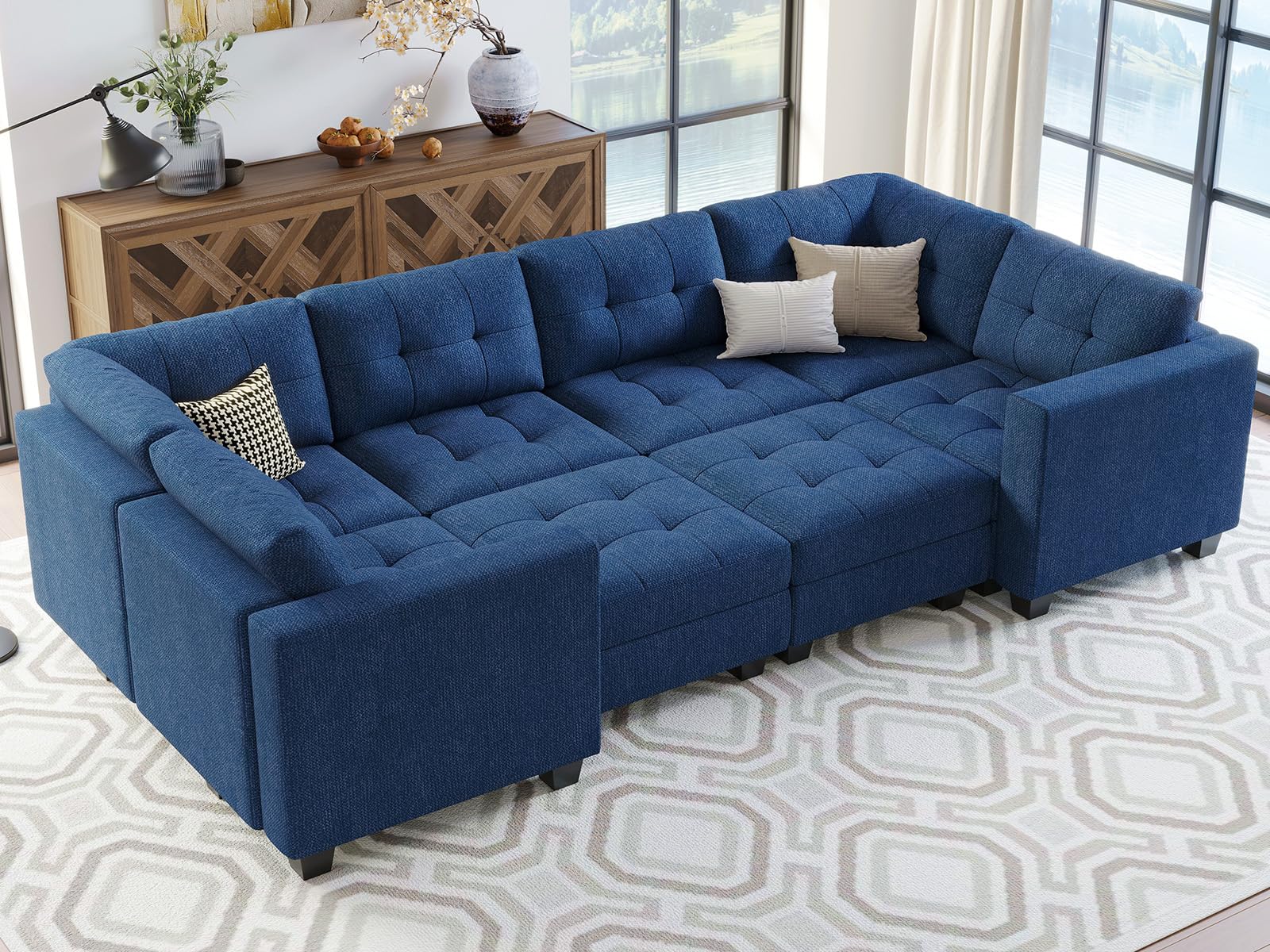 Belffin Modular Sleeper Sectional with Storage