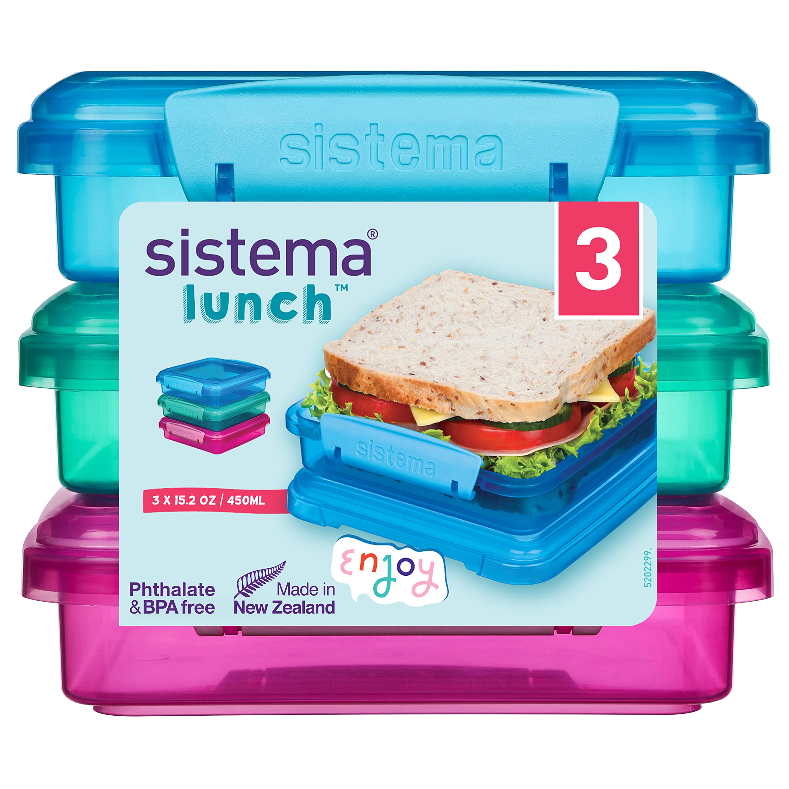 Sistema 3-Piece Sandwich Containers — Set of 3