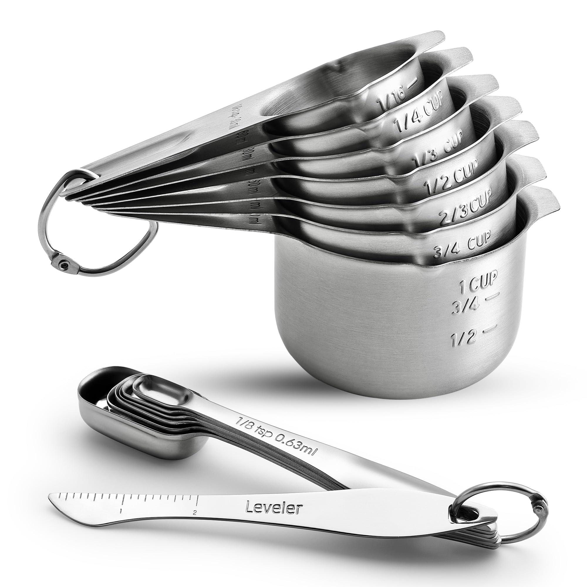 Spring Chef Stainless Steel Measuring Cups & Spoons (14-piece)