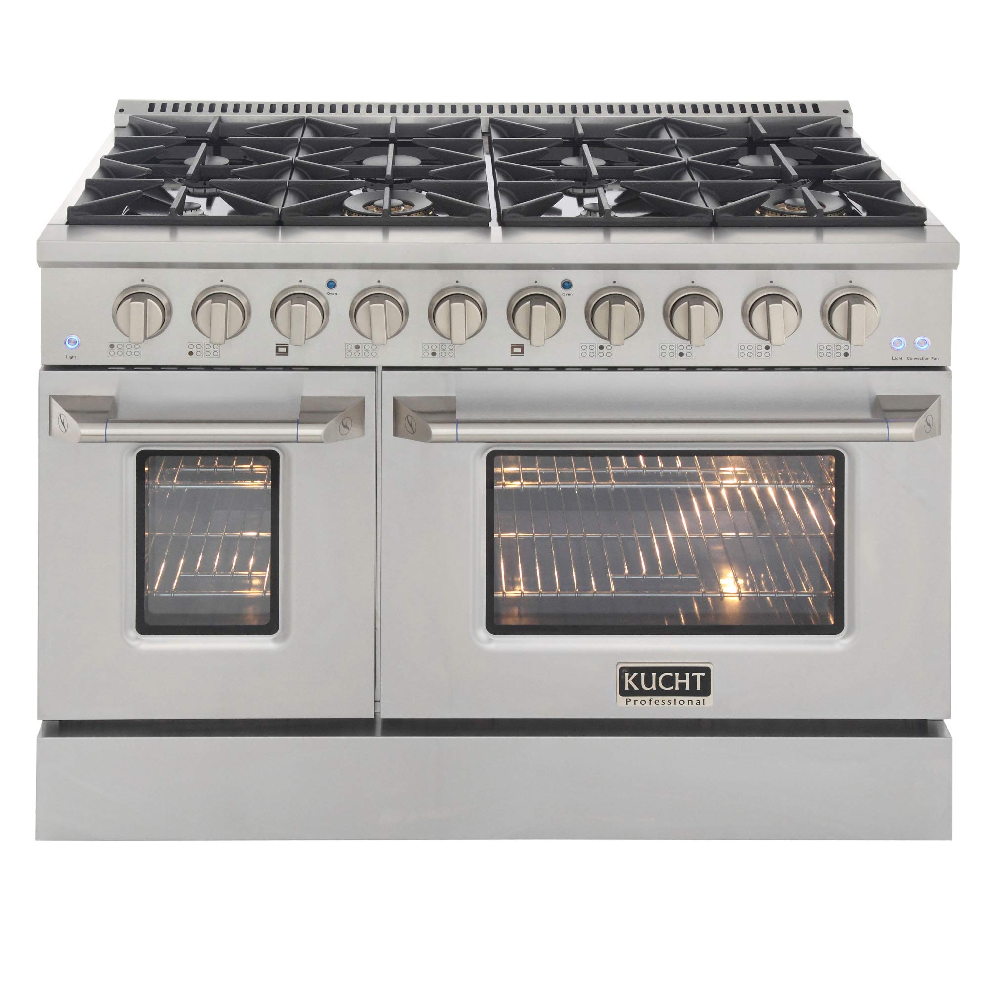 Kucht 48-inch 8-Burner Double Oven Gas Range