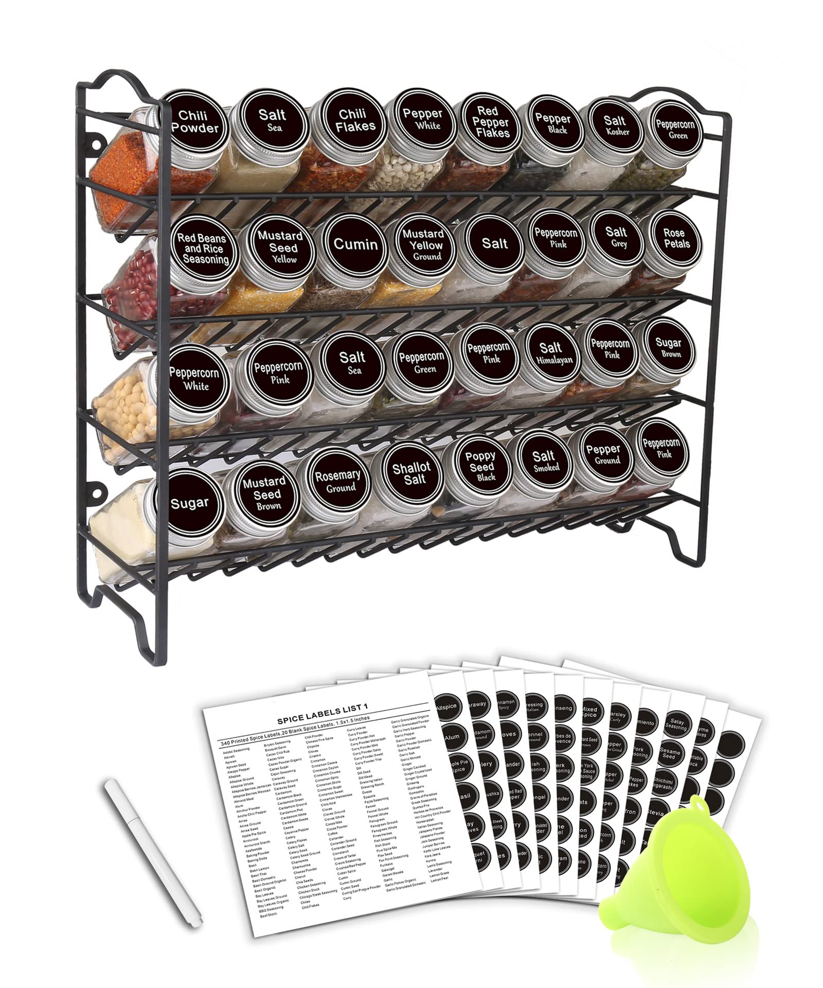 SWOMMOLY 32-Jar Spice Rack
