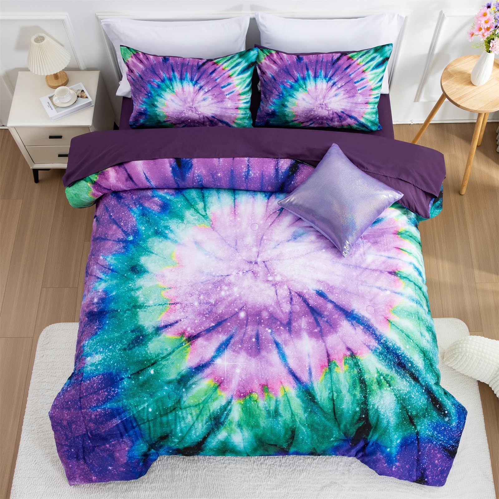 A Nice Night Tie-Dye Galaxy Bedding Set
