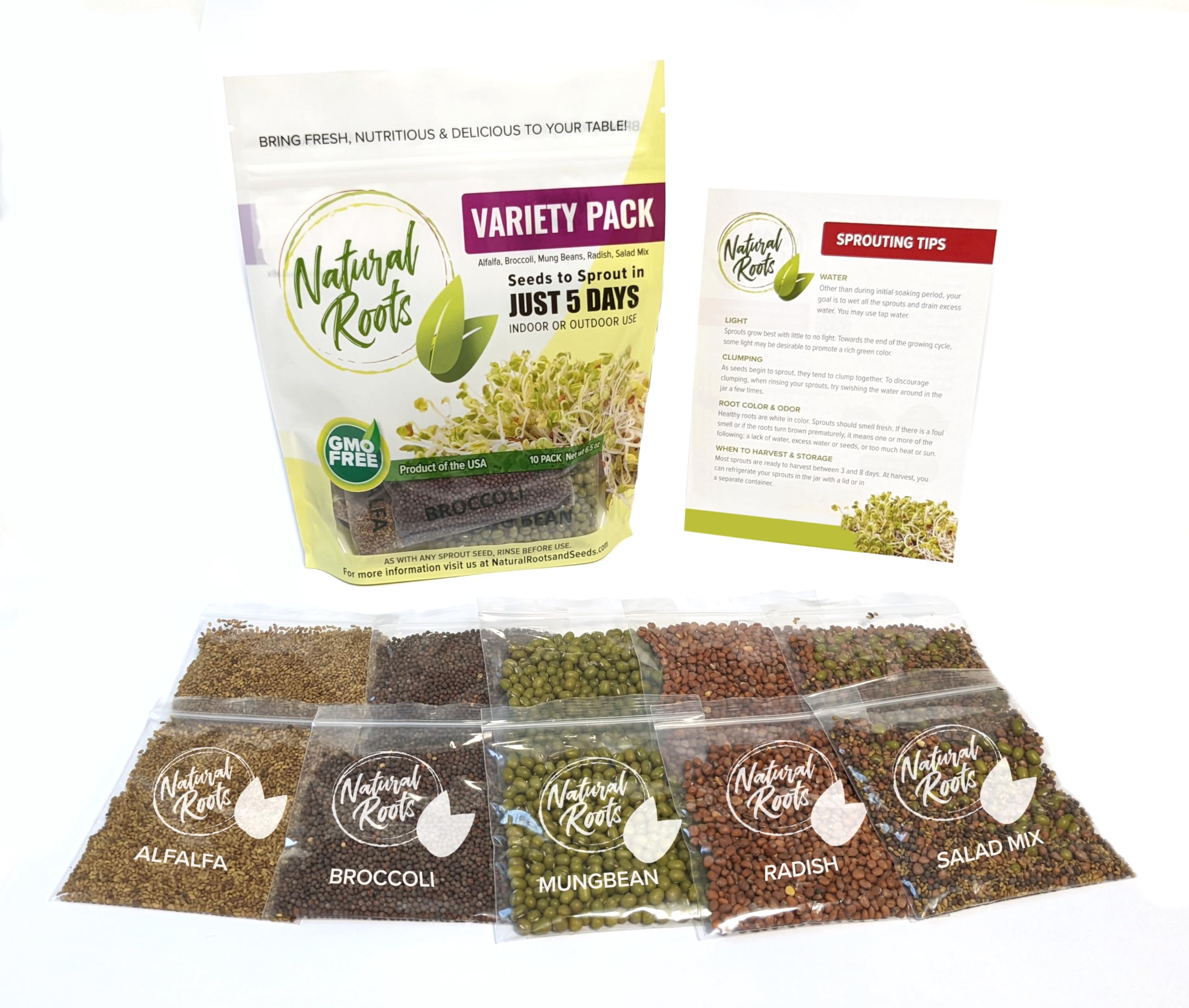 Premeasured Variety Sprouting Seed Pack