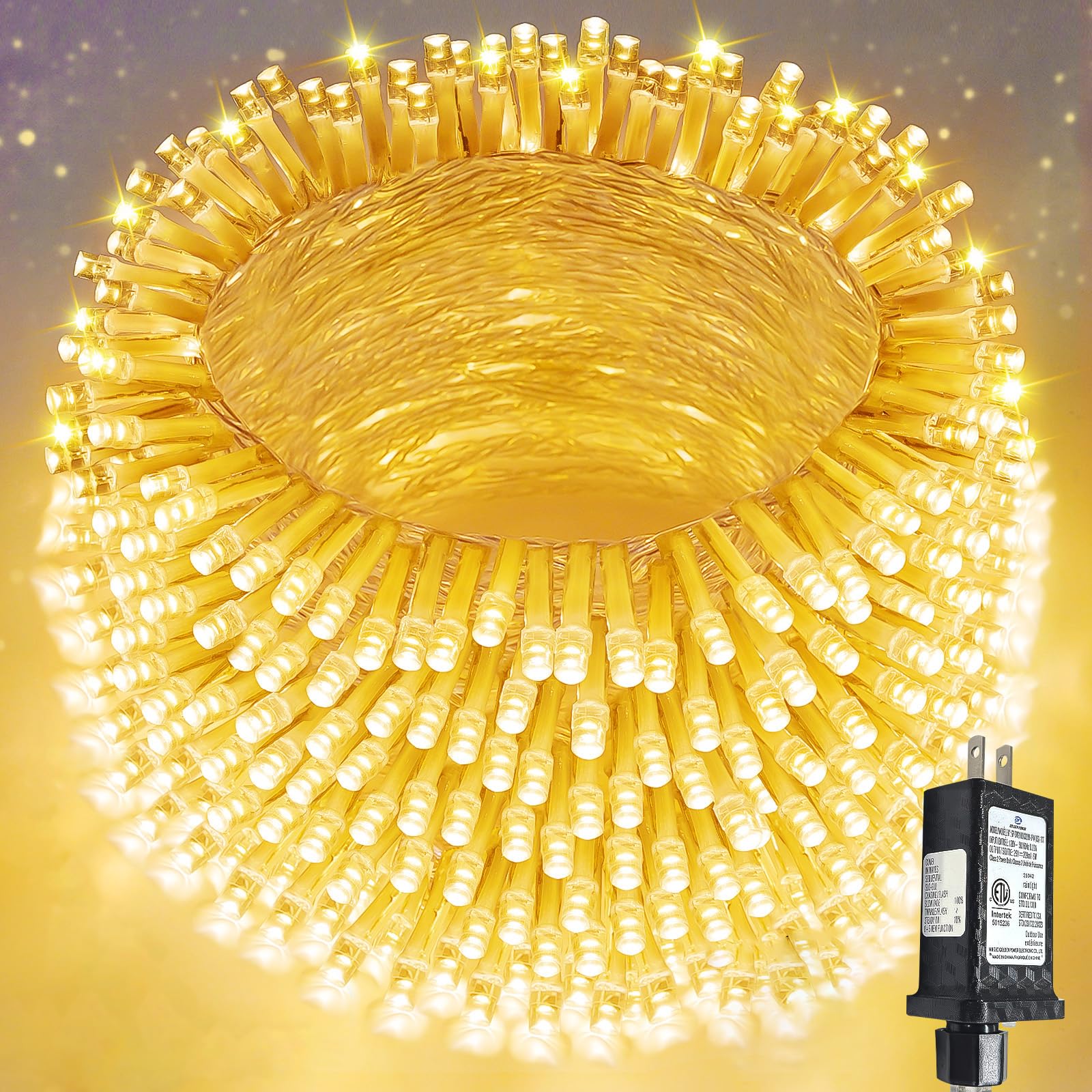 300-LED Warm White Fairy String Lights