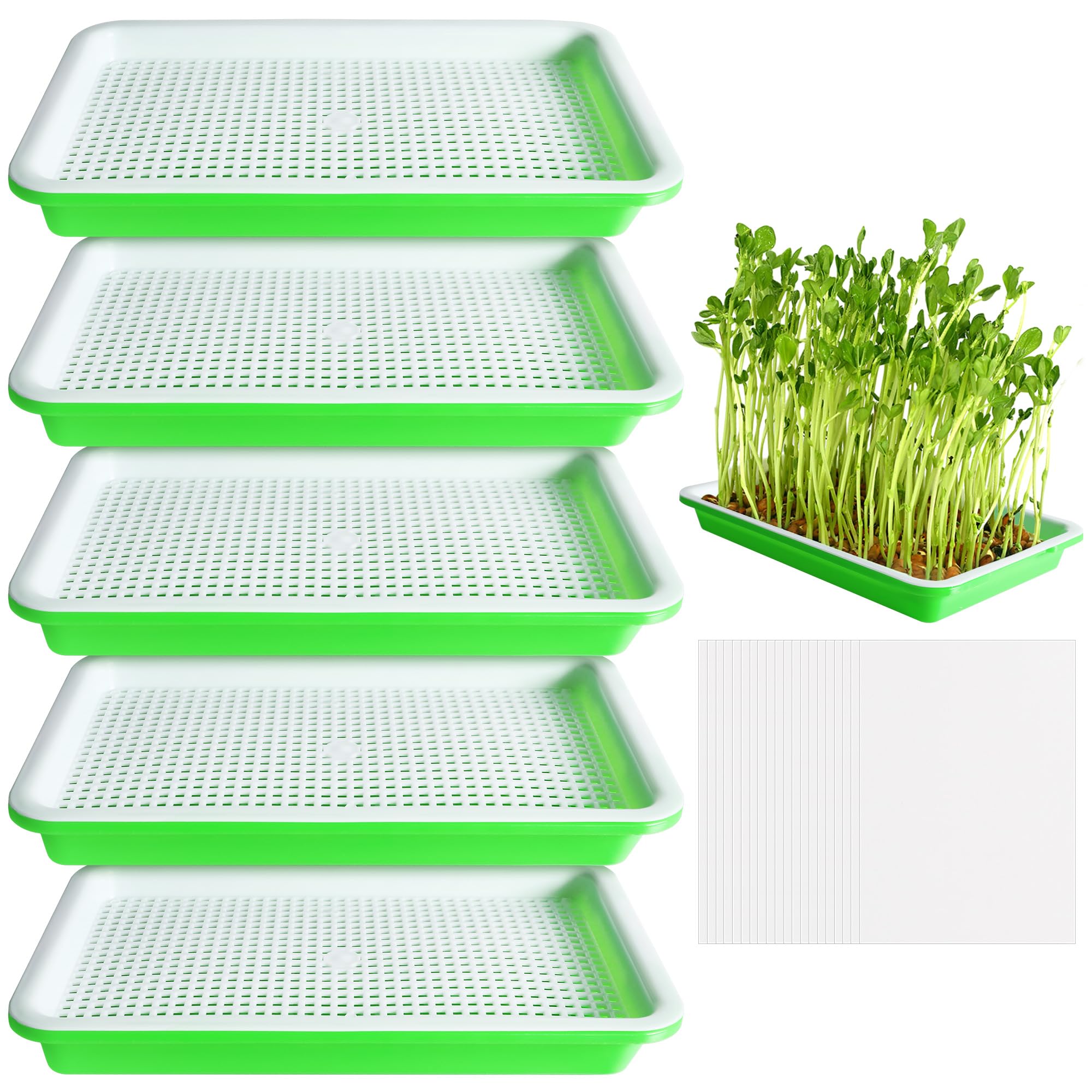 EBaokuup Seed Sprouter Trays (5-Pack)