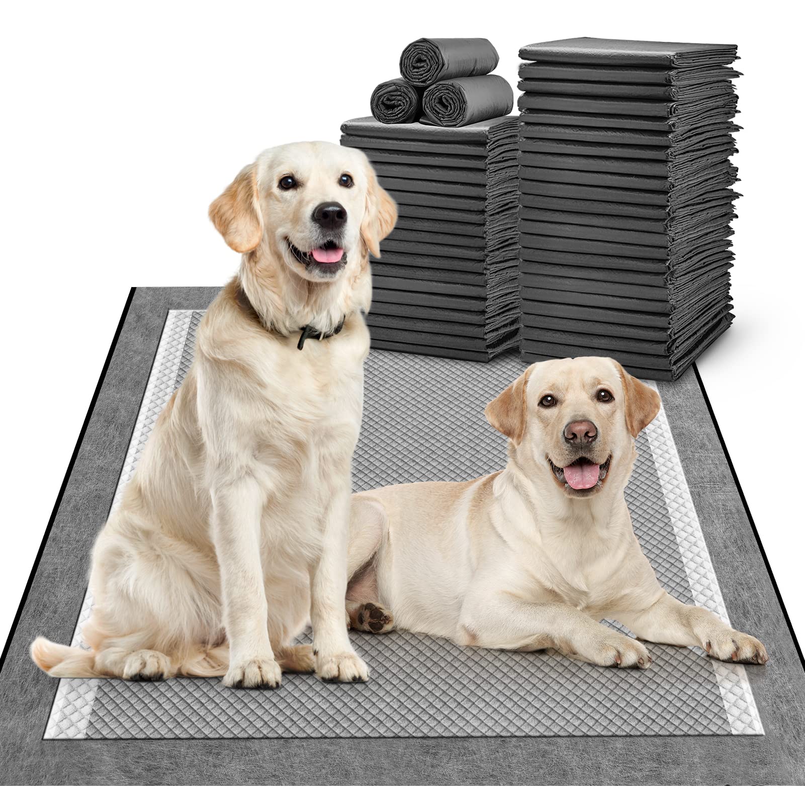 MIZOK Charcoal Dog Pee Pads (Extra Large)
