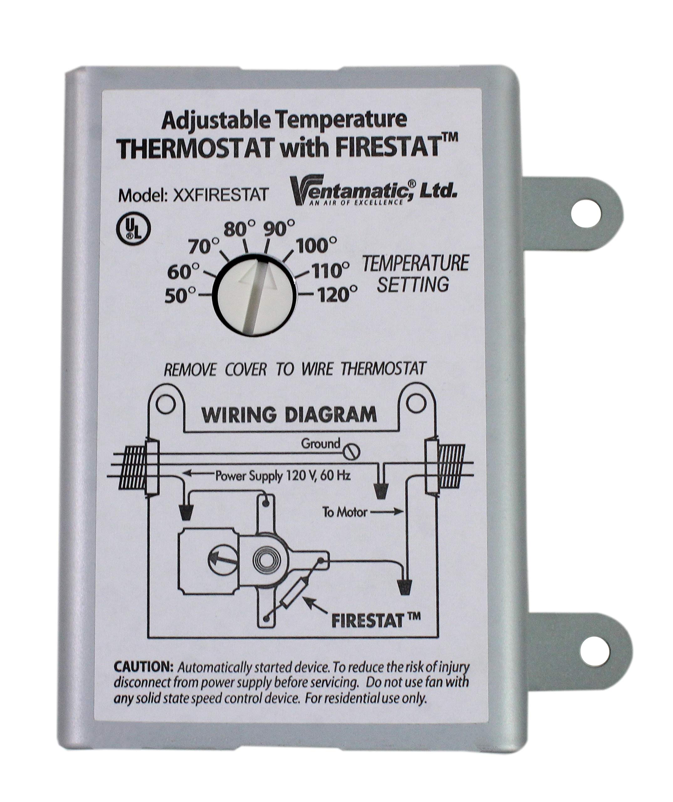 Ventamatic XXFIRESTAT 10-Amp Firestat Programmable Thermostat