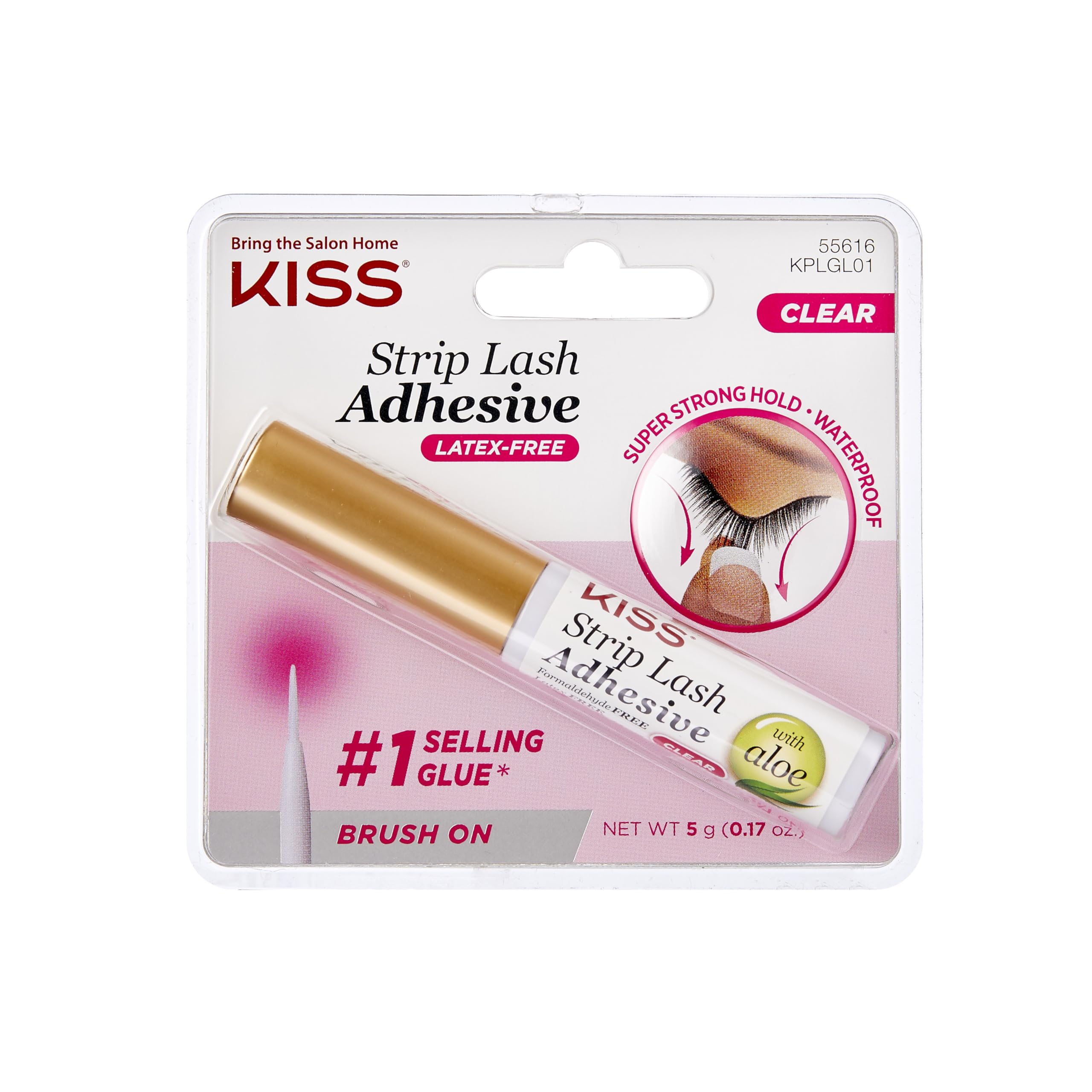 KISS Lash Adhesive — Clear, Aloe-Infused, Waterproof