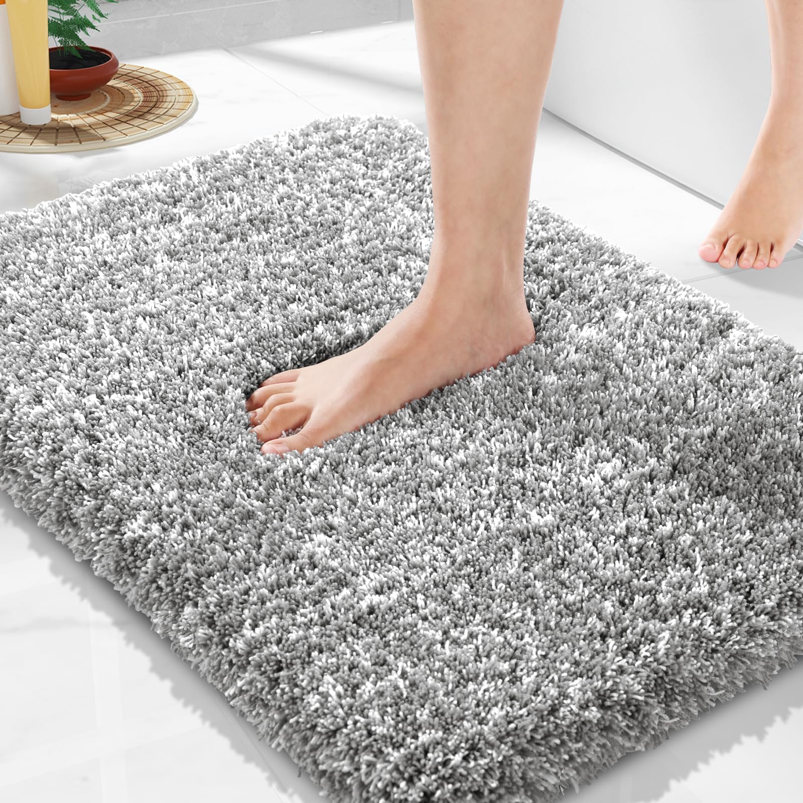 Yimobra Microfiber Plush Bath Rug