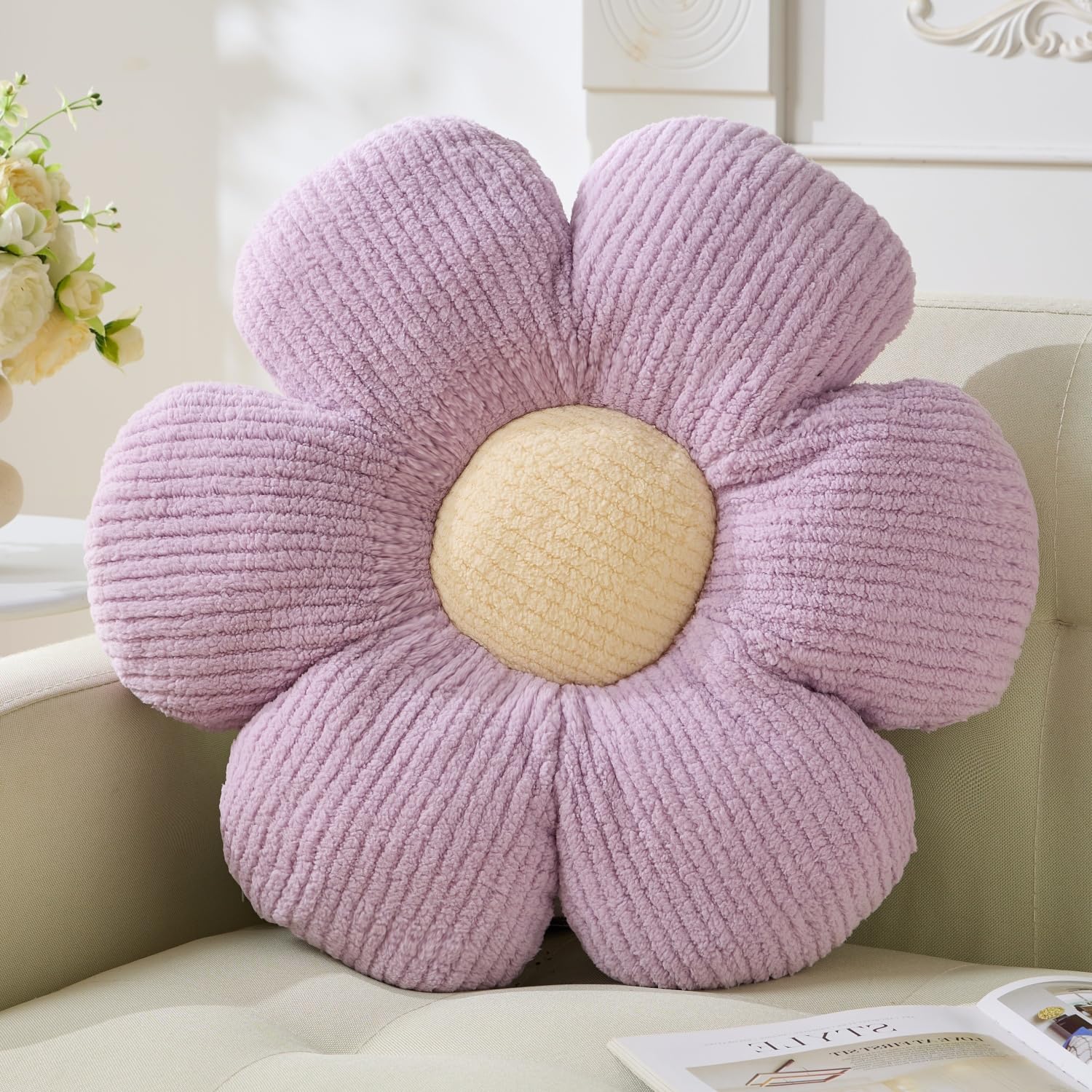 Daisy Flower Plush Floor Pillow