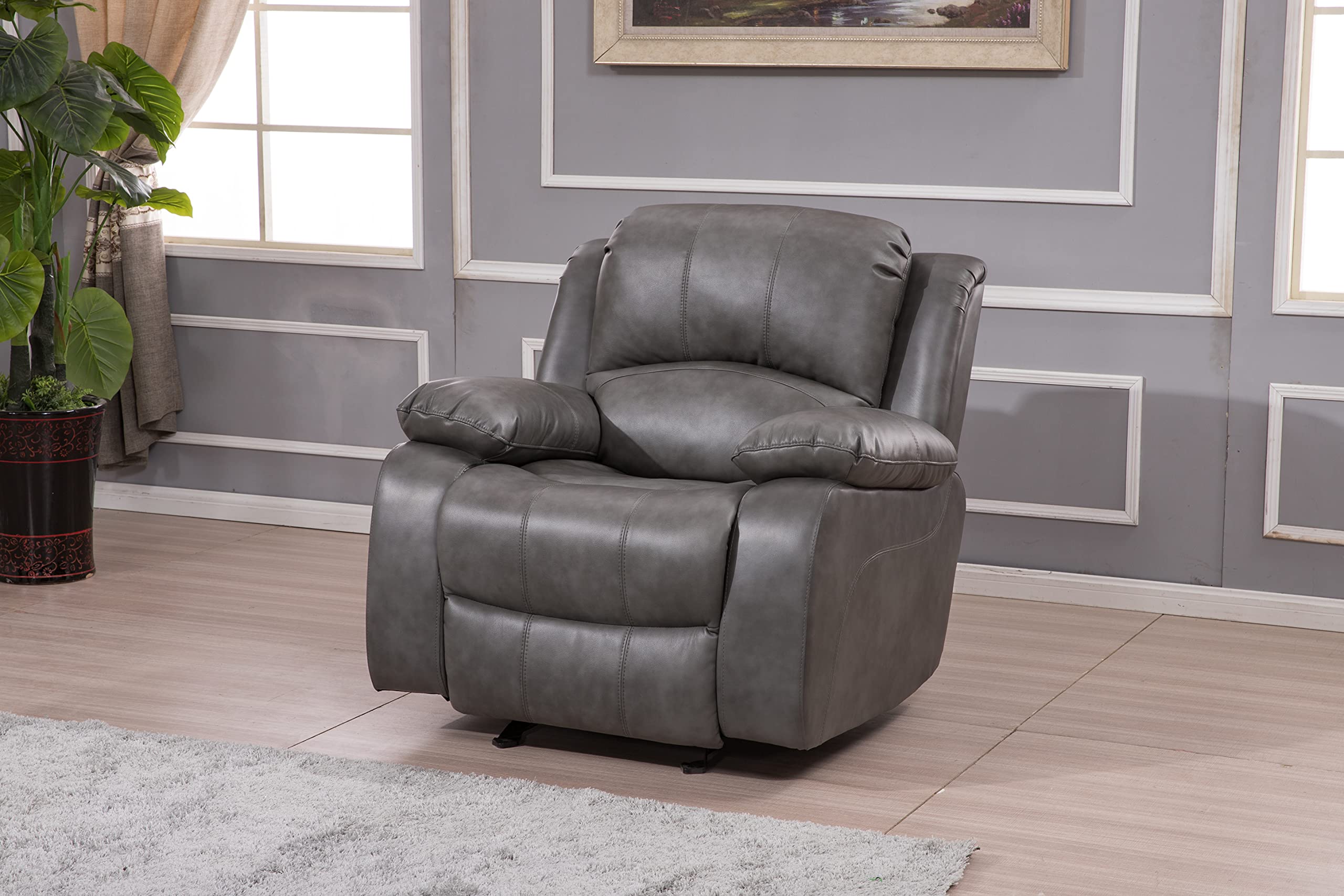 Betsy Faux Leather Recliner Glider