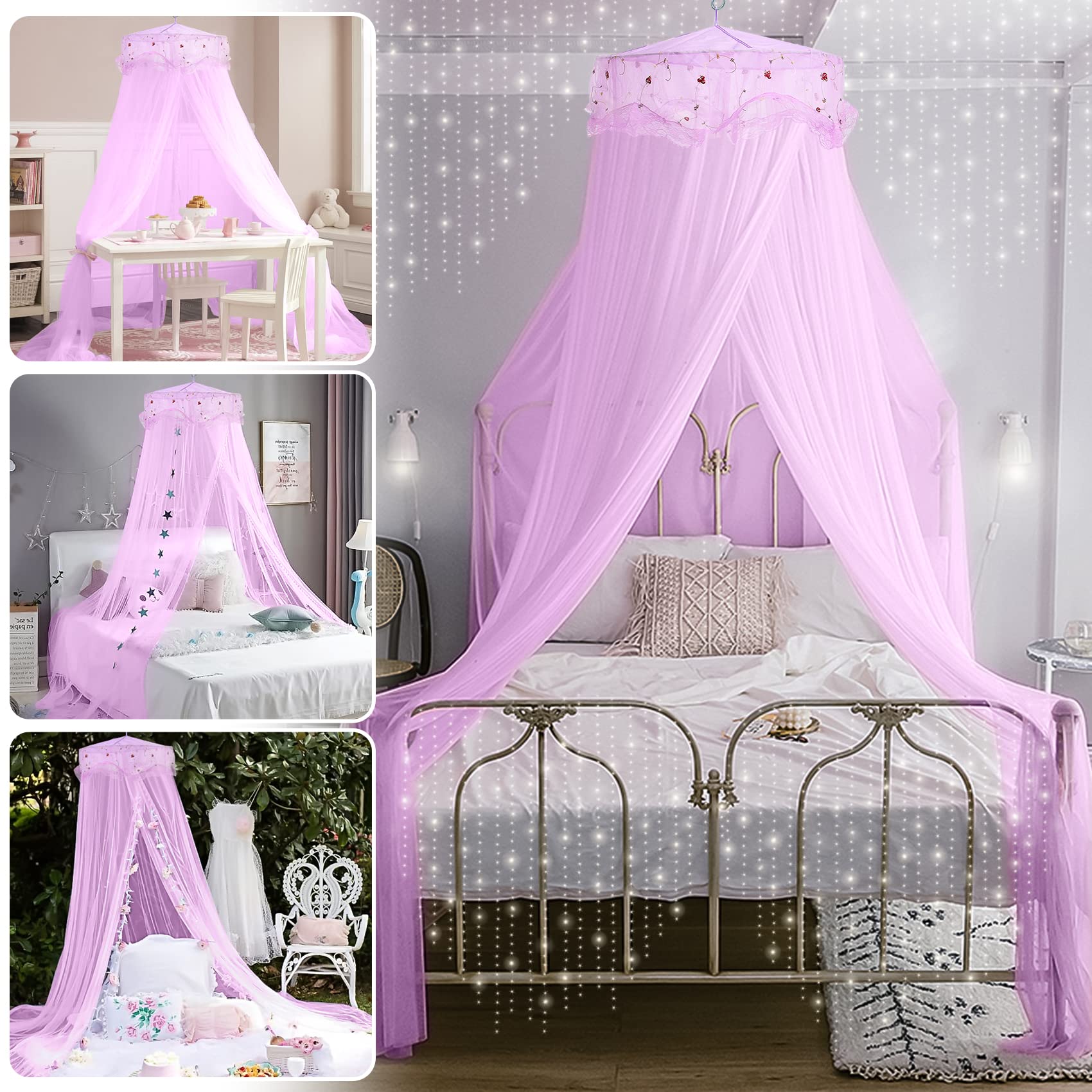Jeteventy Lace Dome Canopy